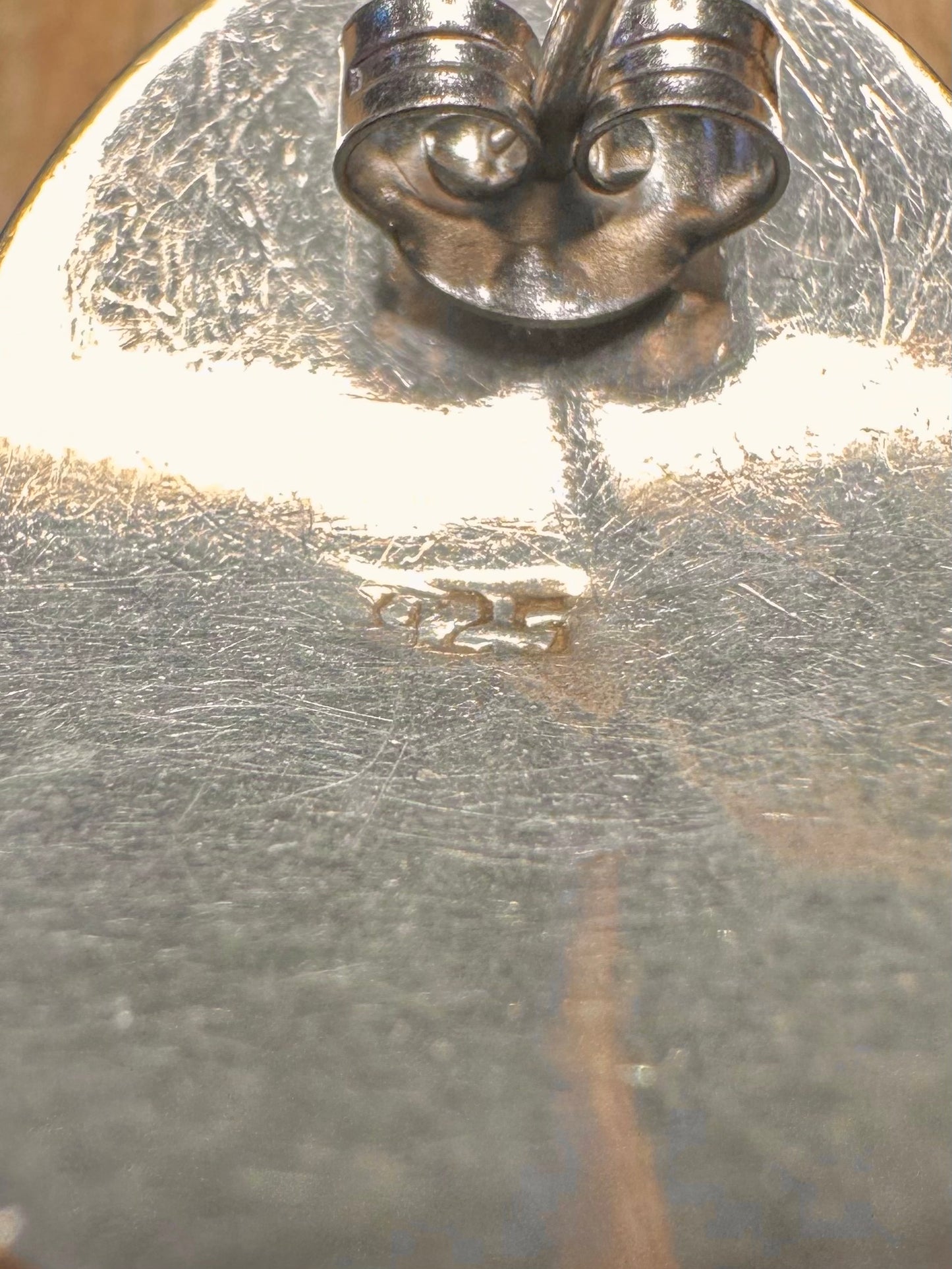 Modernist Dome Stud 925 Sterling Silver Earrings