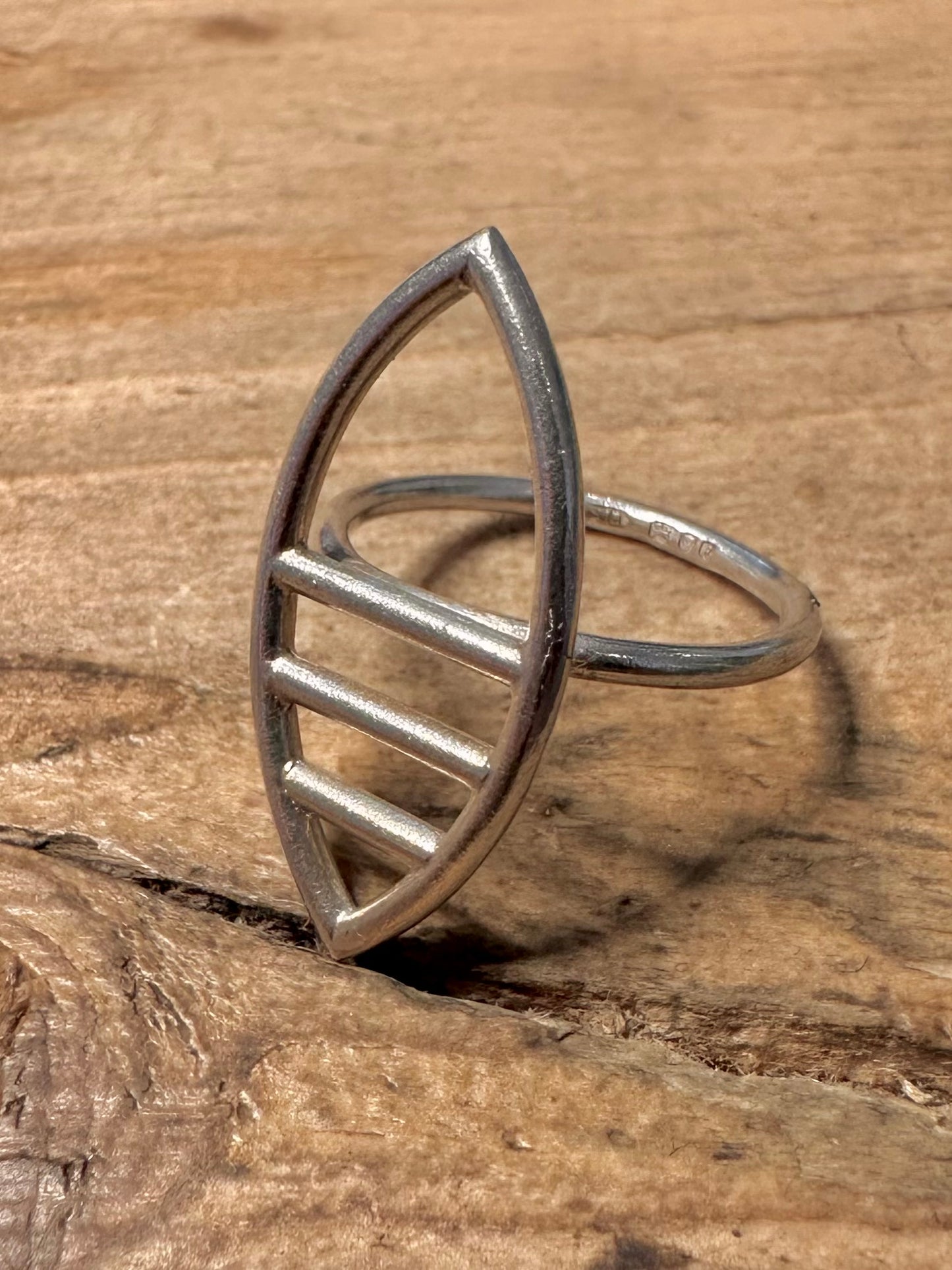 Abstract 1991 925 Silver Size L1/2 Ring