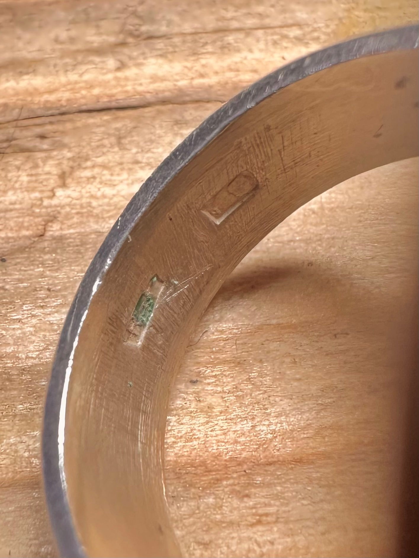 Vintage Large Oval Amber Polish 925 Sterling Silver Size N Ring