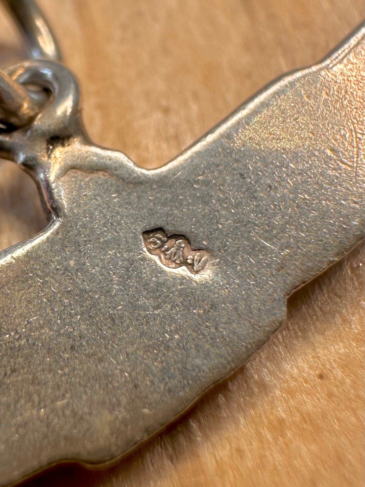 Vintage Egyptian Goddess Isis 925 Sterling Silver Pendant