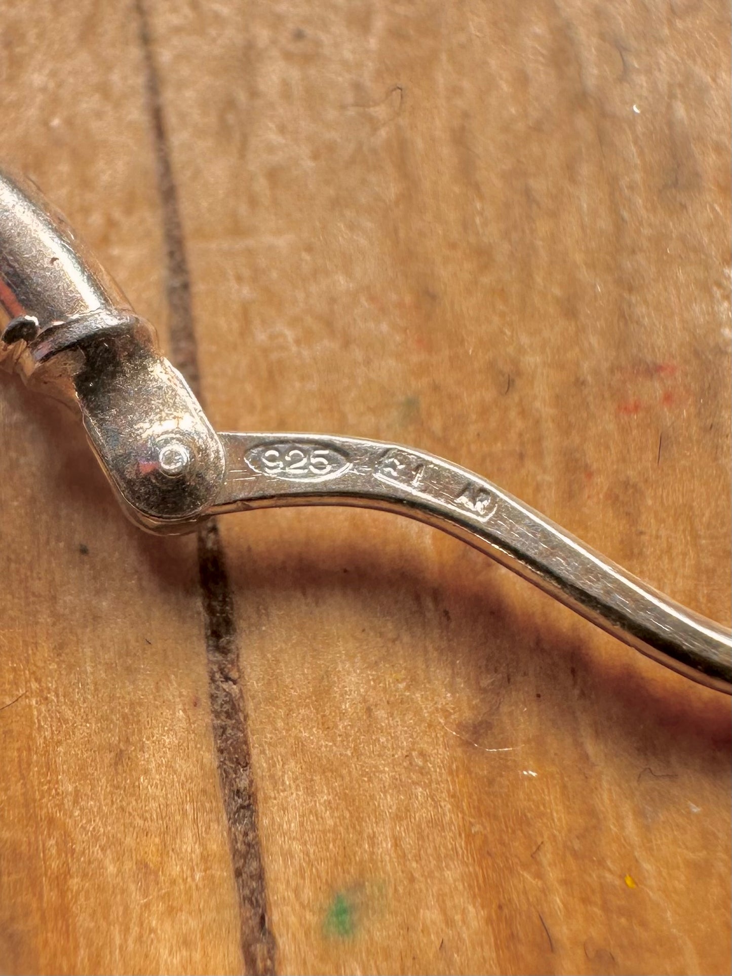 Modern Hoops 925 Sterling Silver Earrings