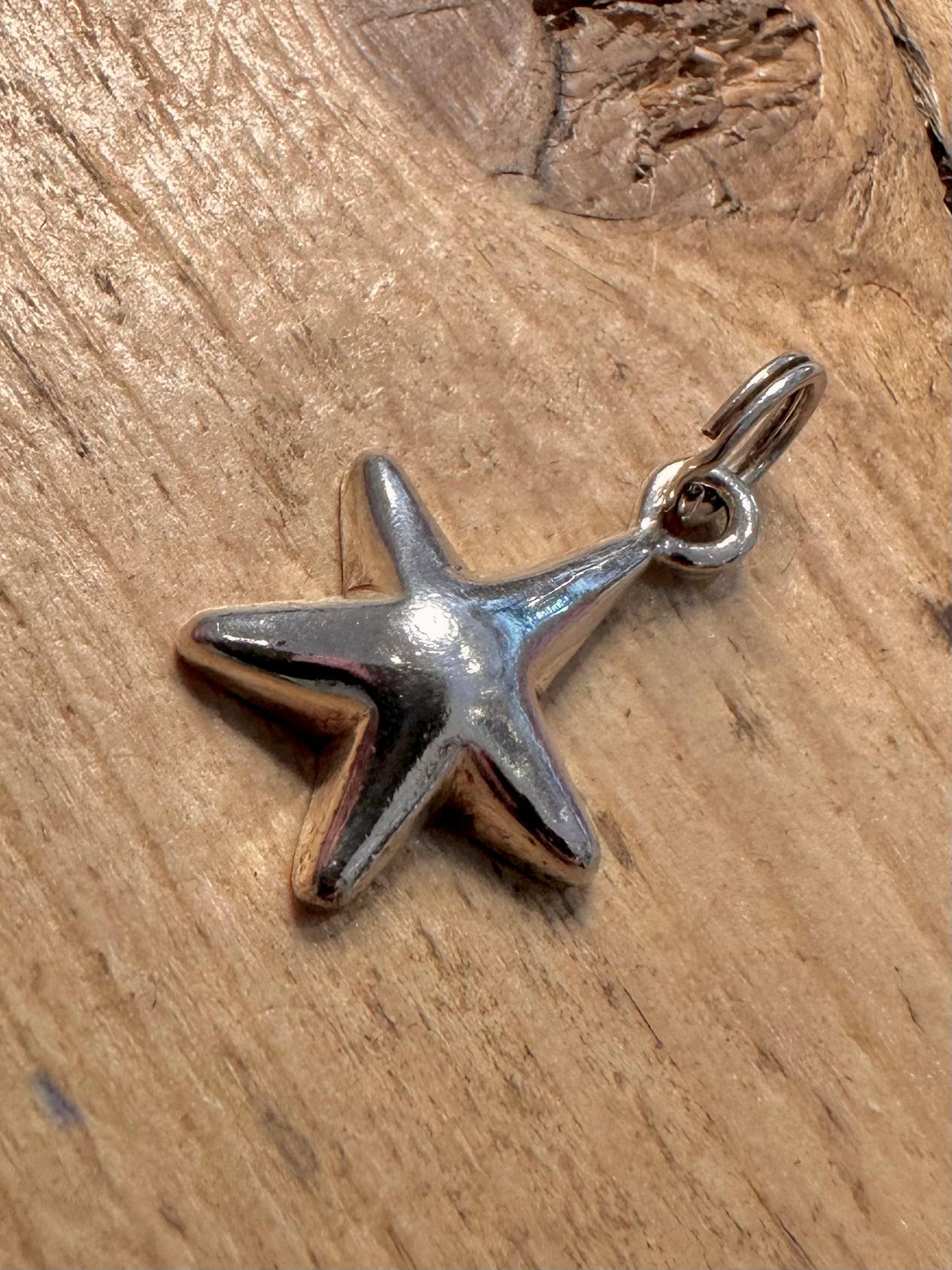 Vintage Star Fish 925 Silver Pendant