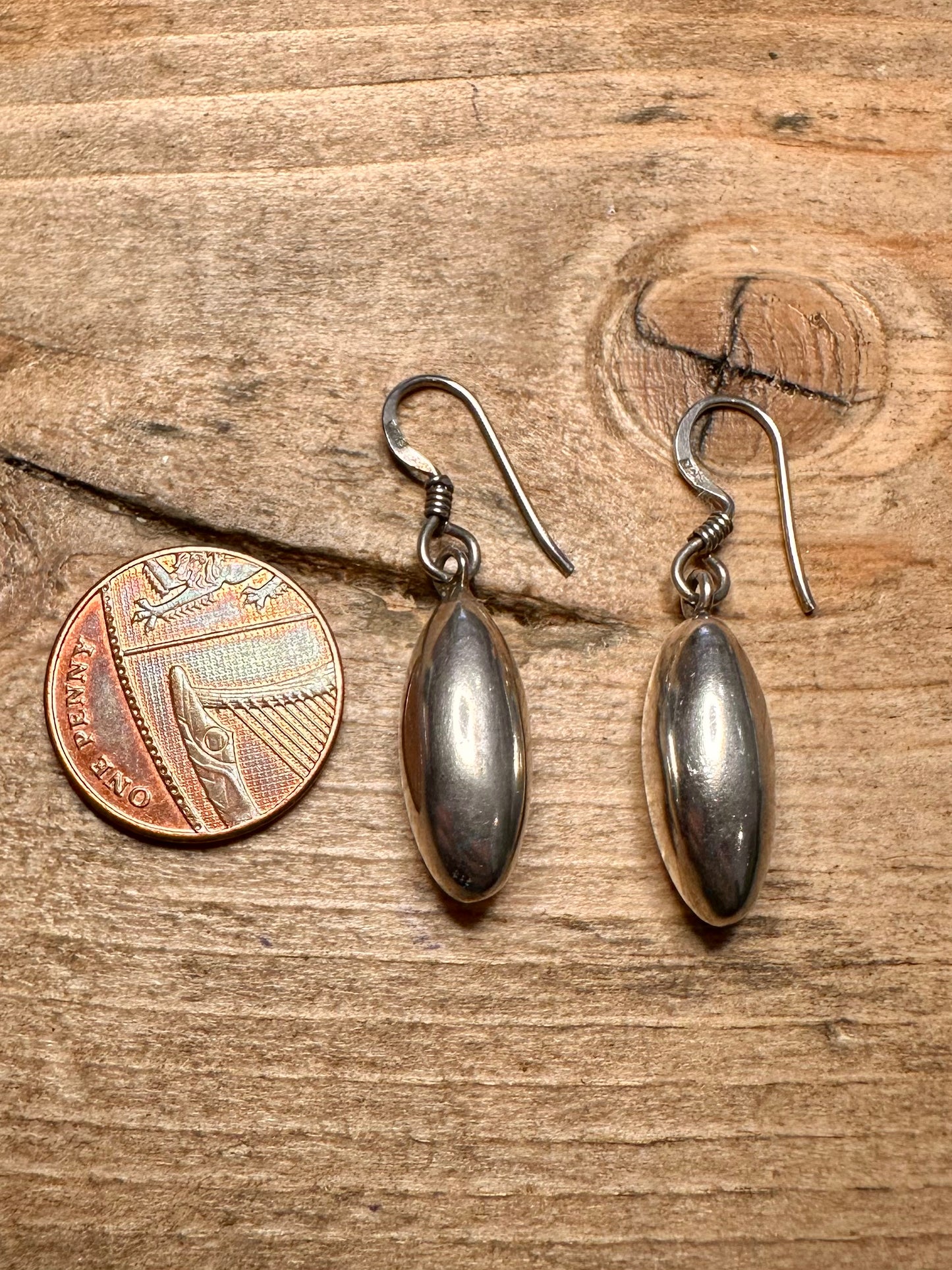 Modern Dangle 925 Silver Earrings