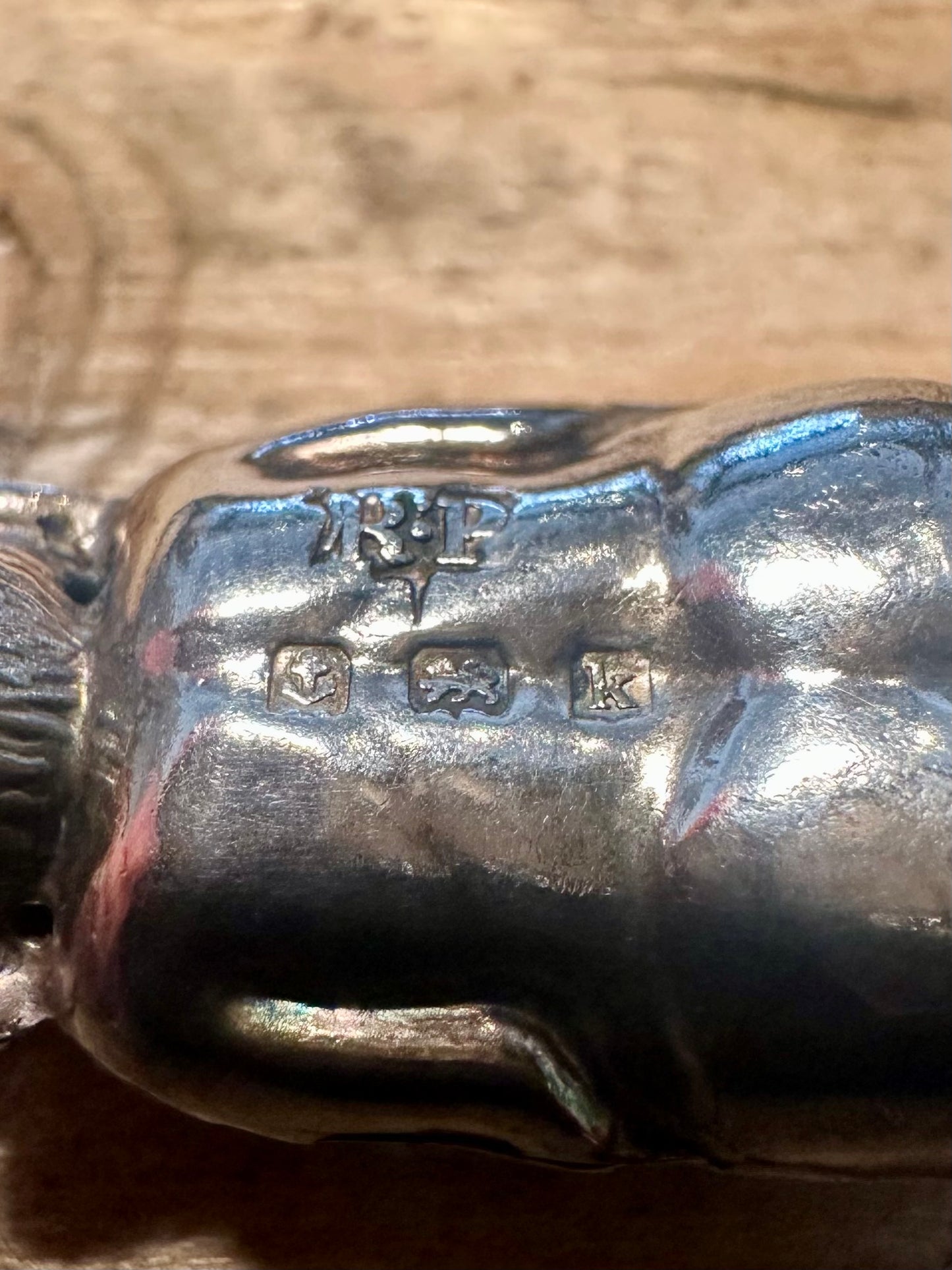 Vintage 1909 Billiken Good Luck 925 Silver Hallmarked Pendant