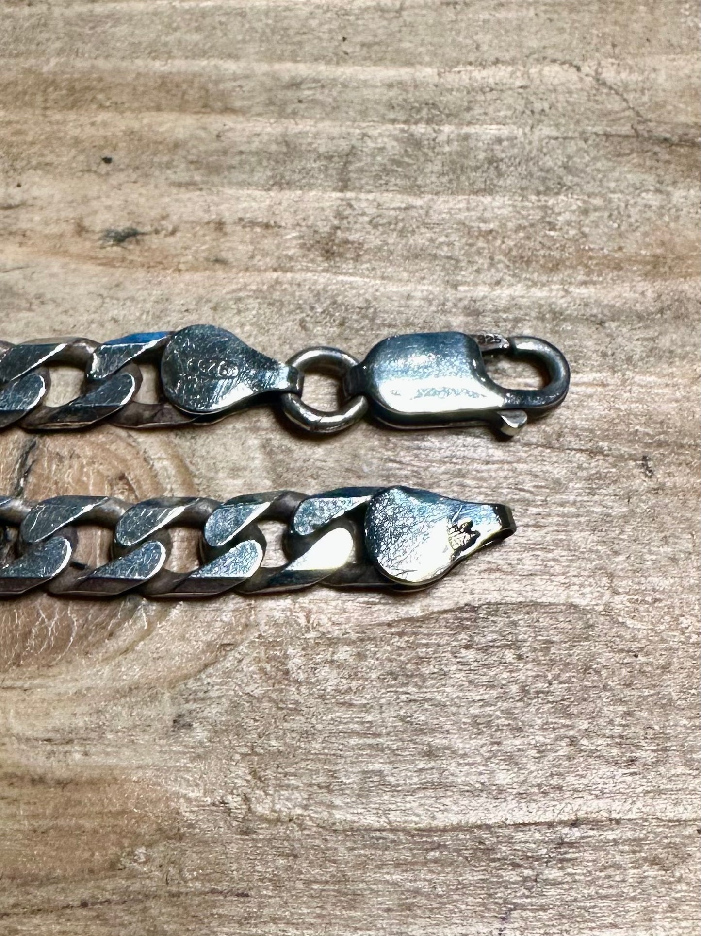 Vintage Curb Chain 925 Silver 20.2 inch Necklace