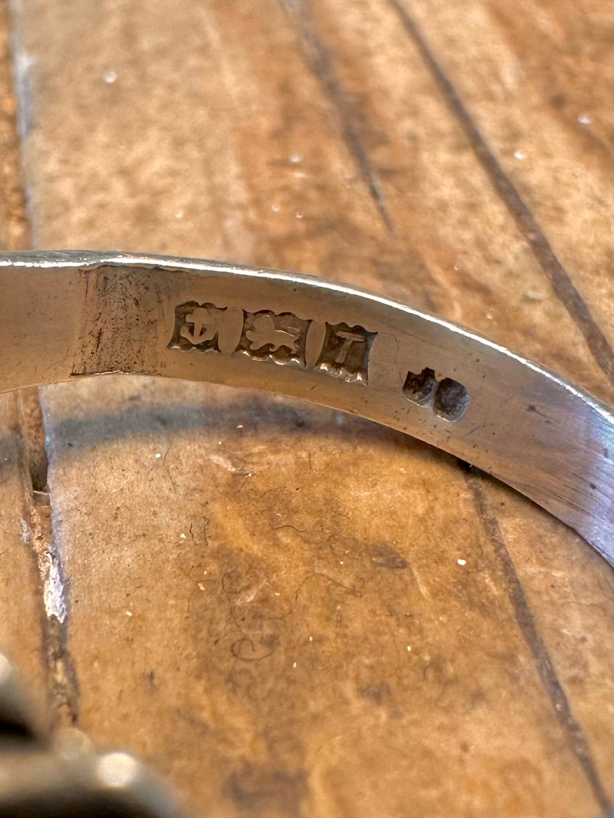 Abalone 1968 Siegelring 925er Sterlingsilber Größe Q