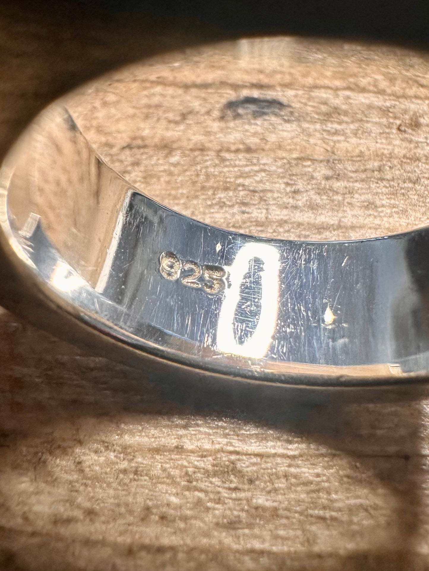 Modernist Chunky Bar 925 Silver Size L1/2 Ring