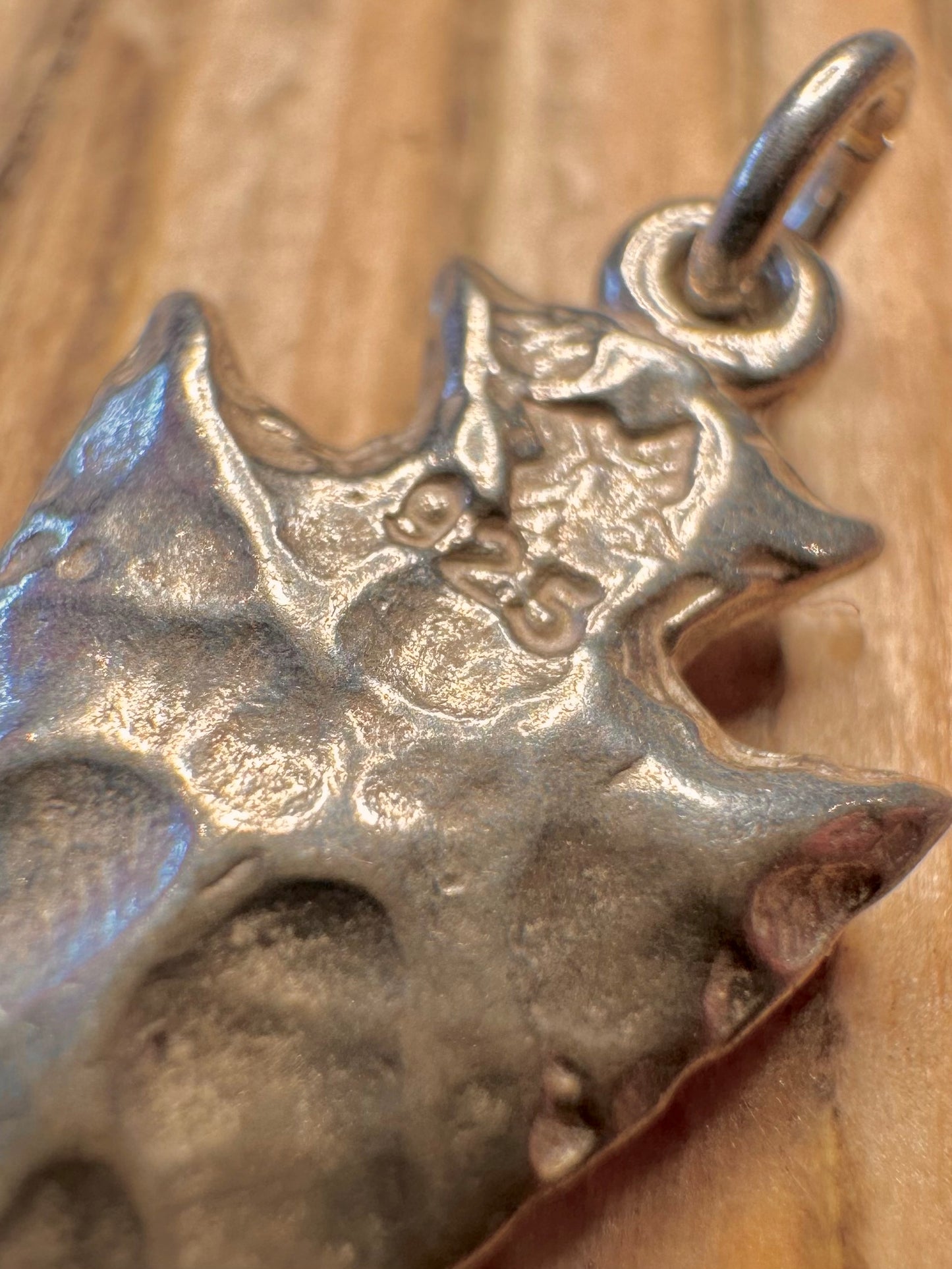 Vintage Arrow Head Textured 925 Sterling Silver Pendant