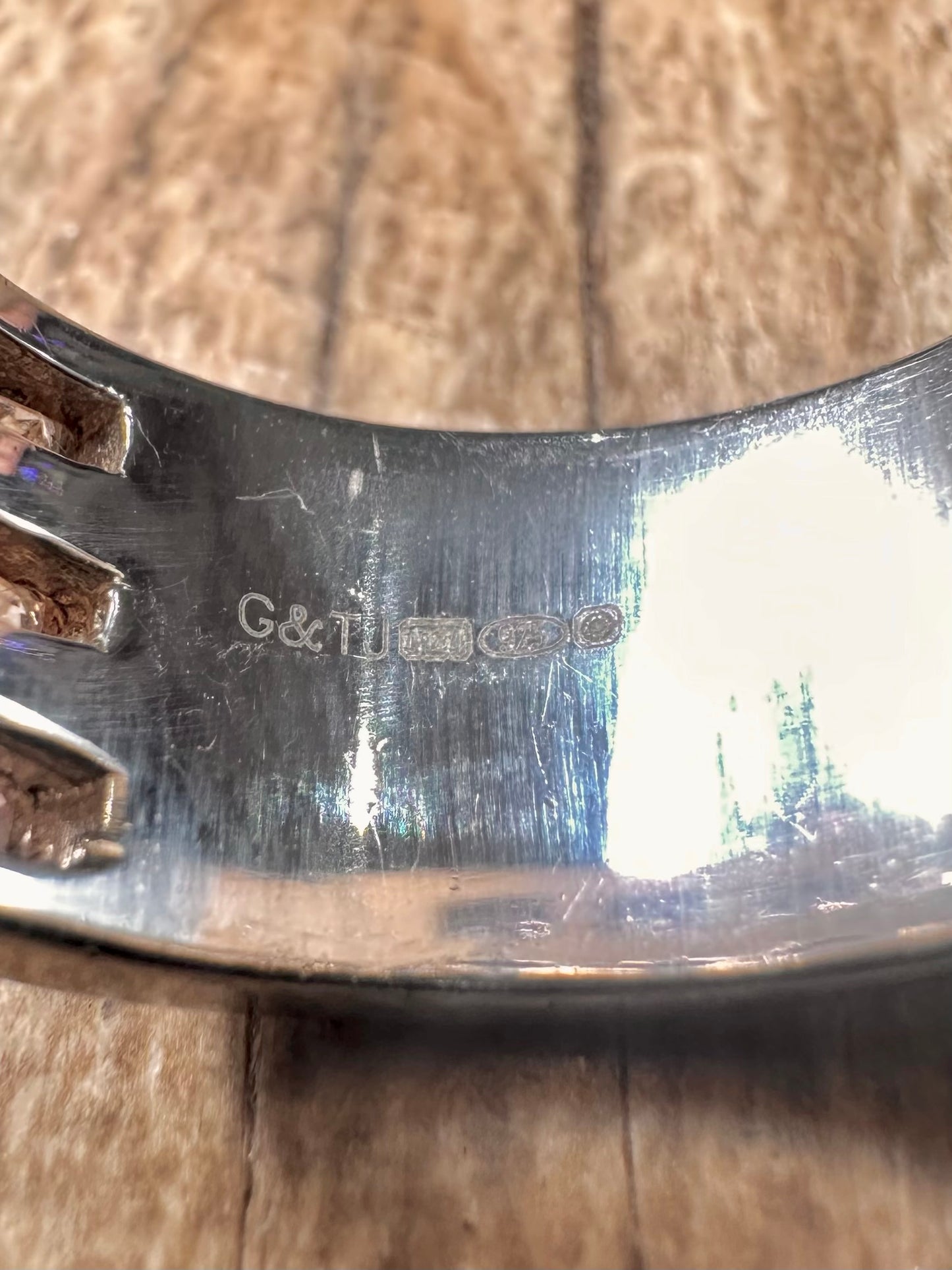 Modern Pink CZ Band 925 Sterling Silver Size Q1/2 Ring