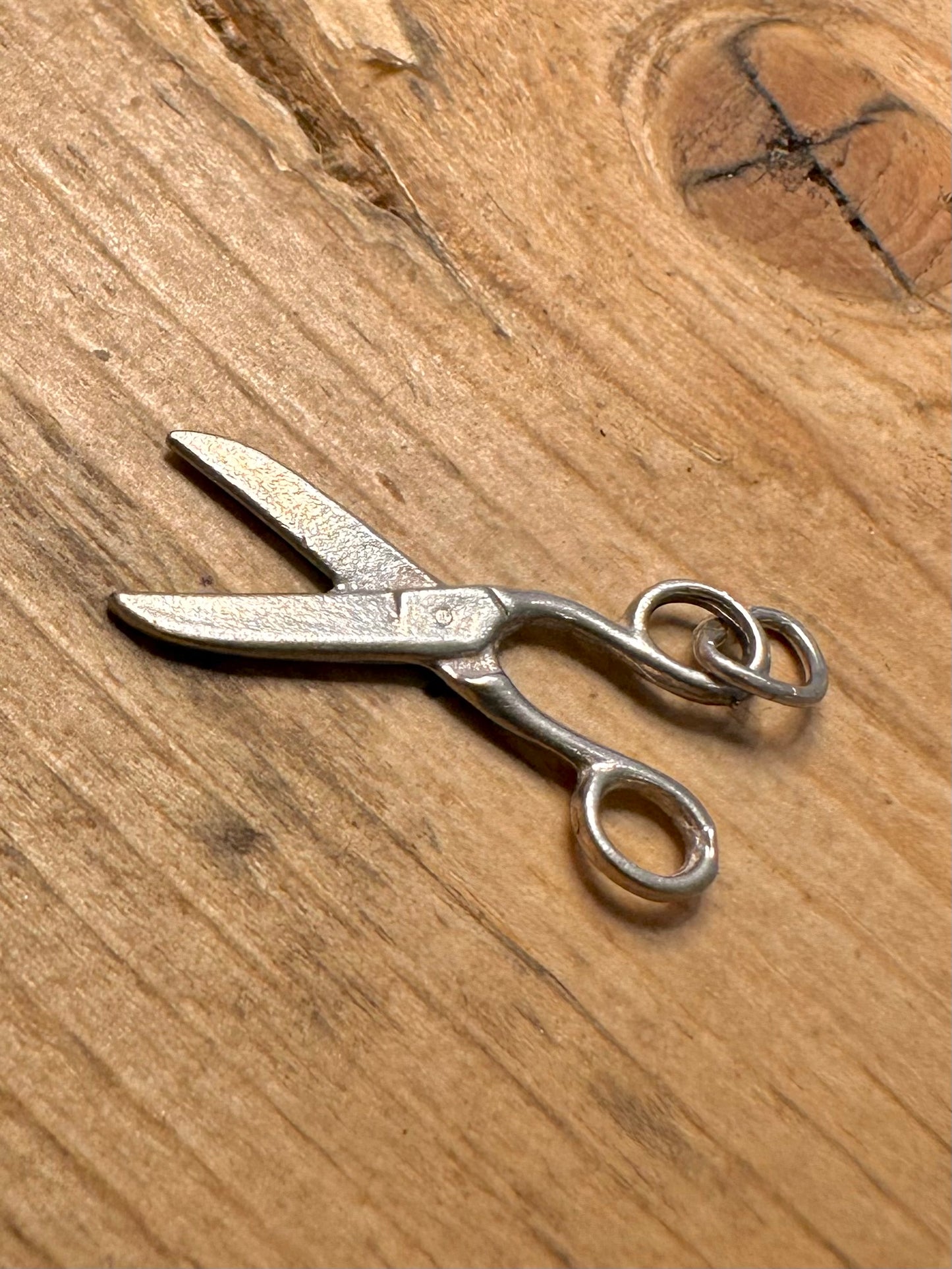 Vintage Scissors 925 Silver Pendant