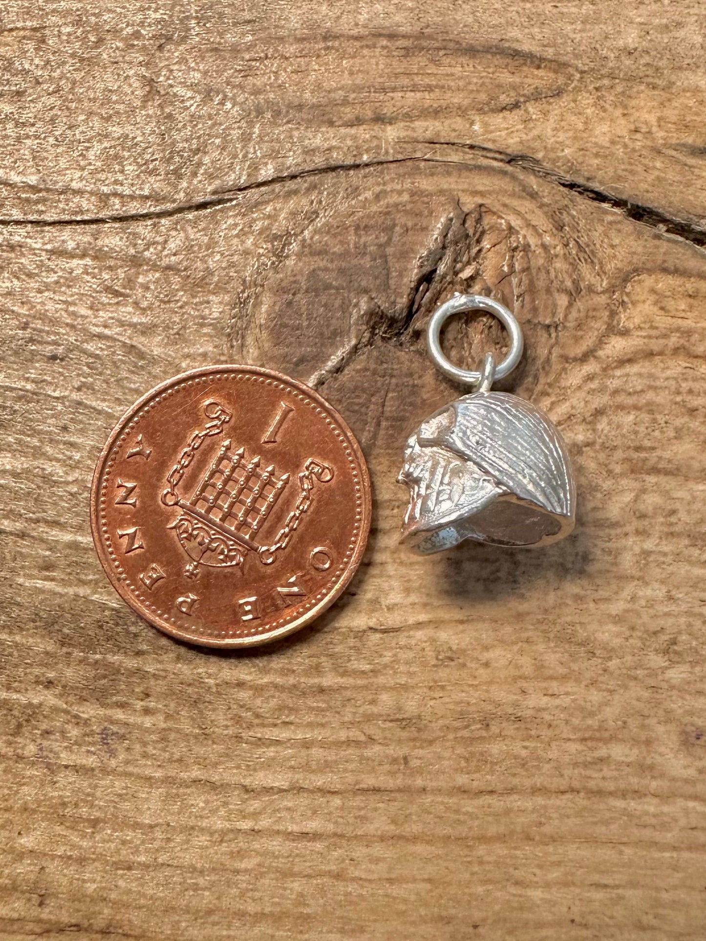 Vintage Skull Head 925 Silver Pendant