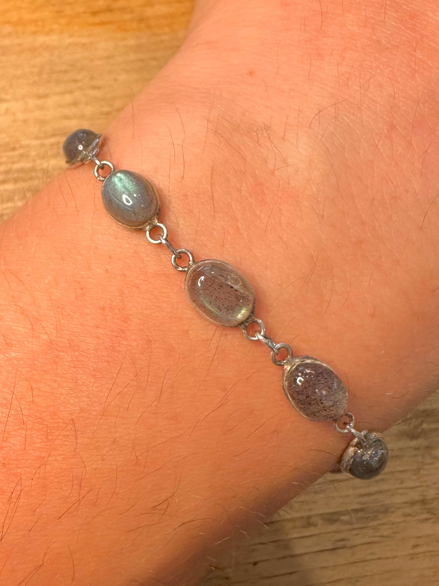 Vintage Labrador Chain 925 Silver 7 inch Bracelet