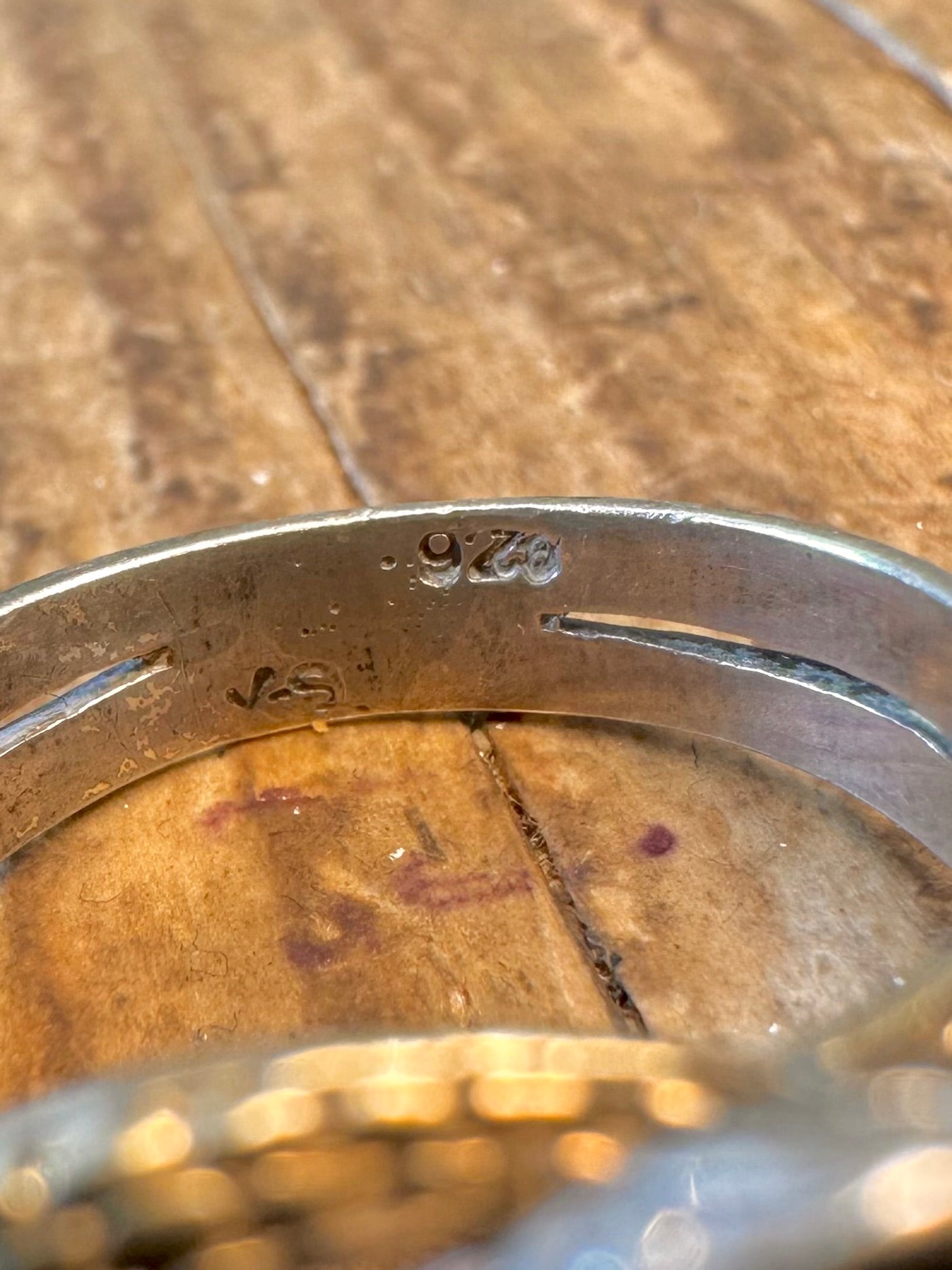 Coiled Snakes Textured 925 Sterling Silver Size N Ring