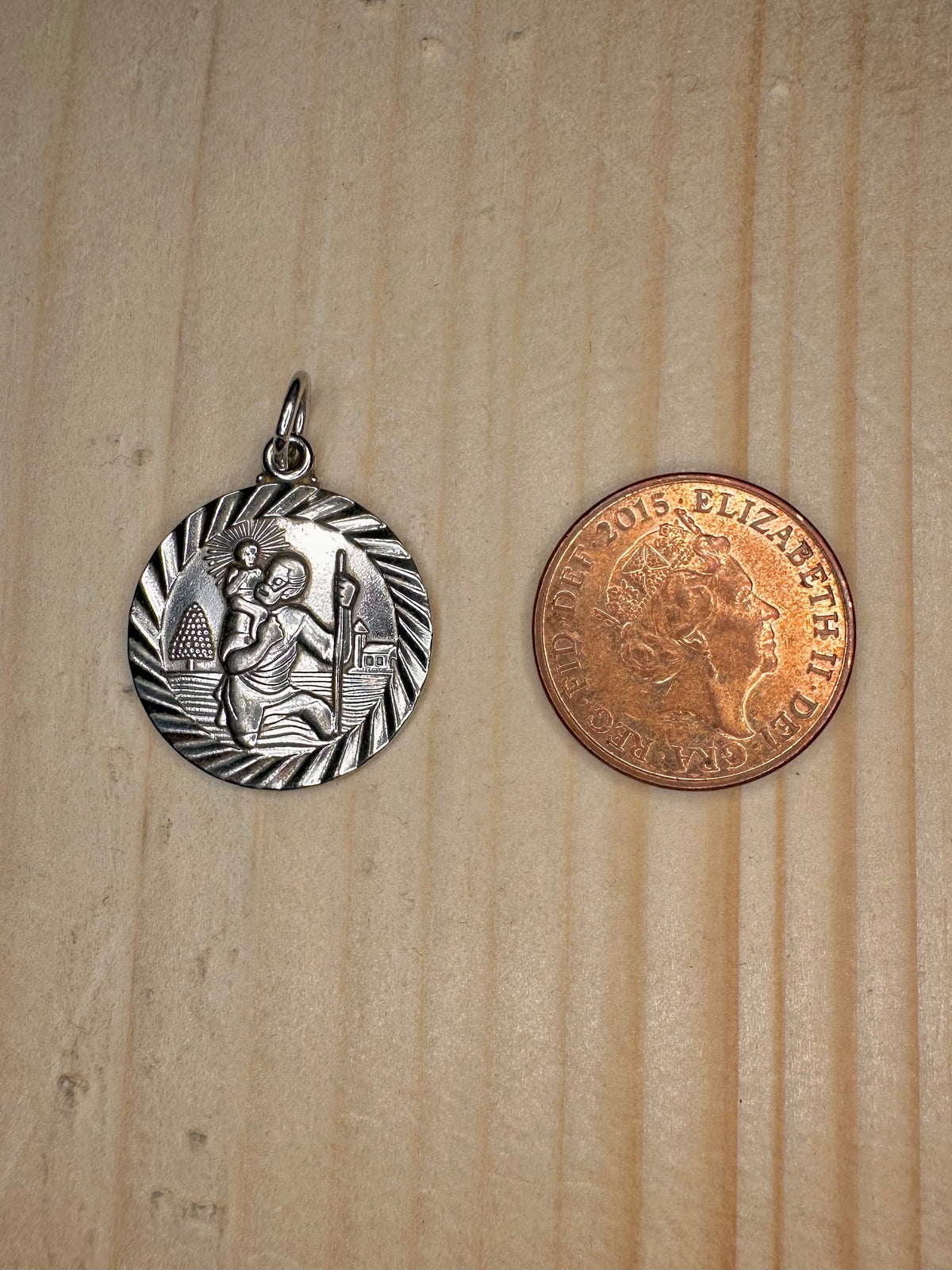 St. Christopher 925 Sterling Silver Pendant
