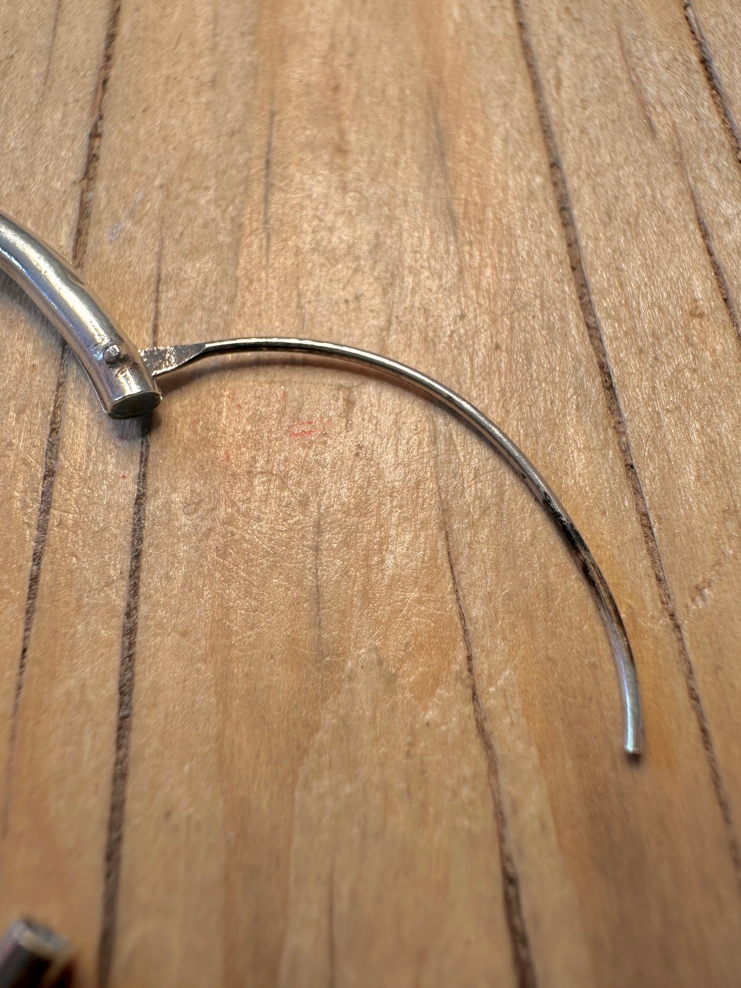 Vintage Tribal Hoops 925 Silver Earrings