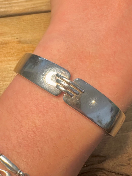 Vintage Emporia Armani Articulated 925 Silver Cuff Bangle