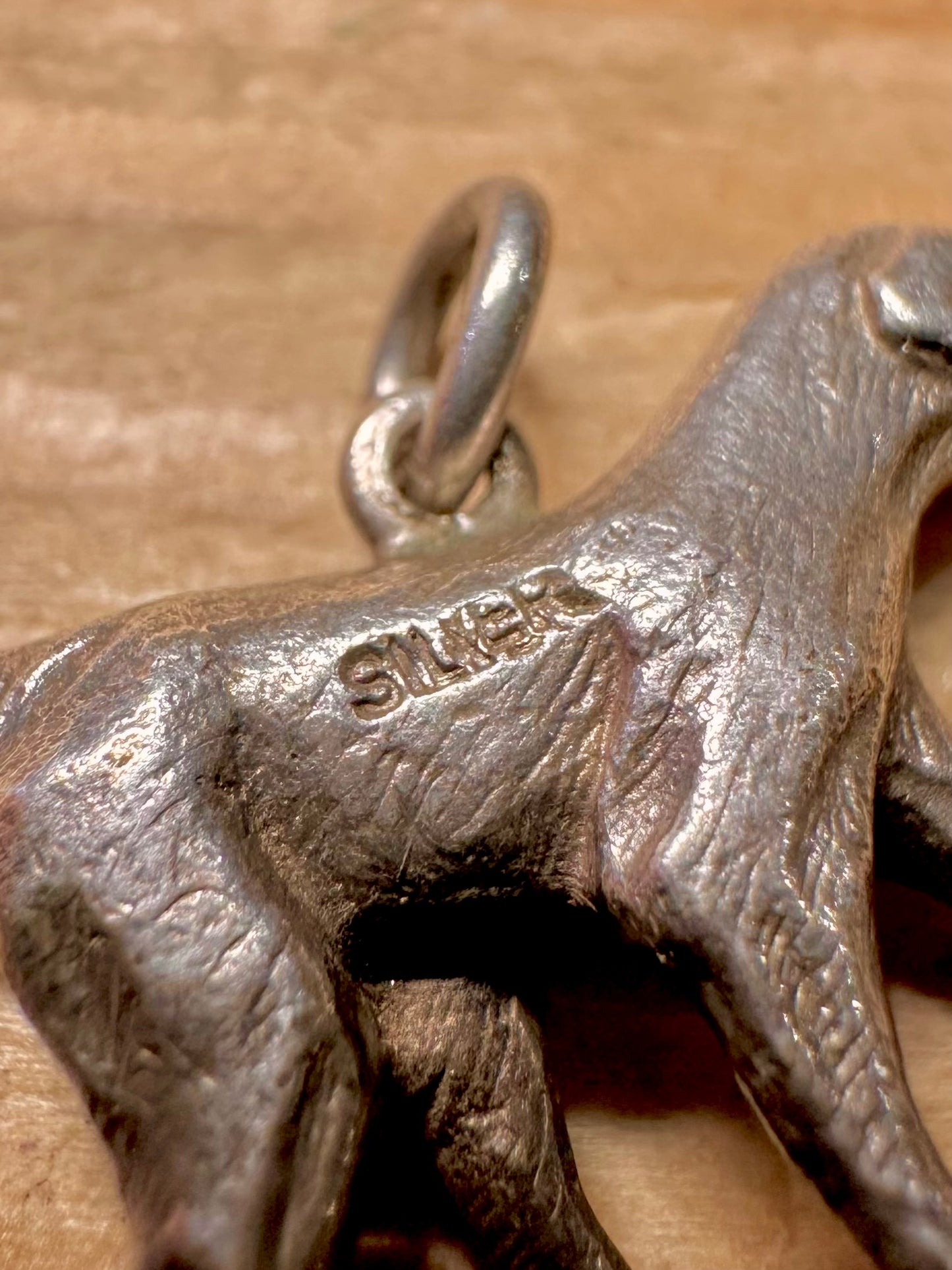 Vintage Hund 925 Sterling Silber Anhänger