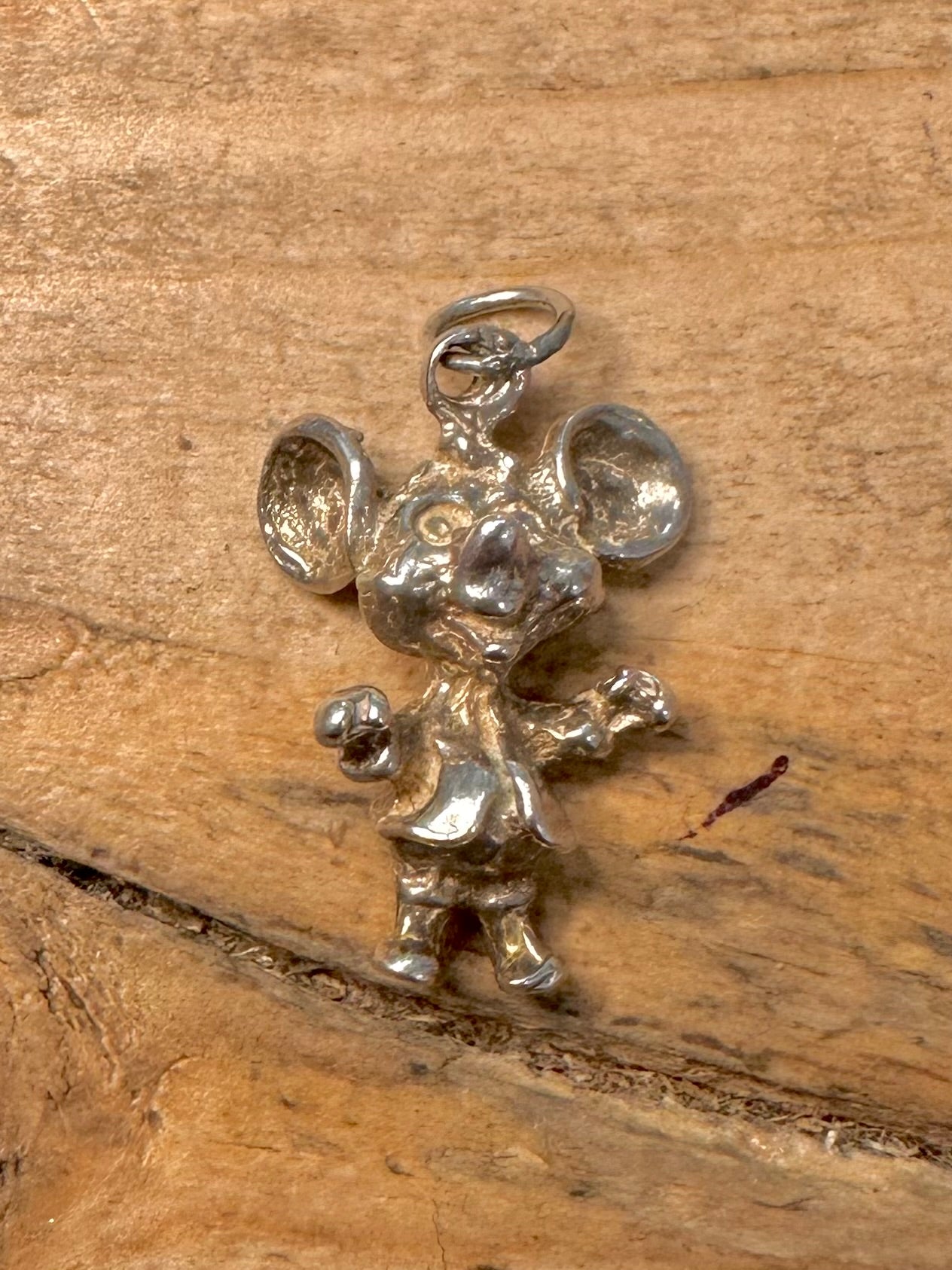 Vintage Micky Mouse 925 Silver Pendant
