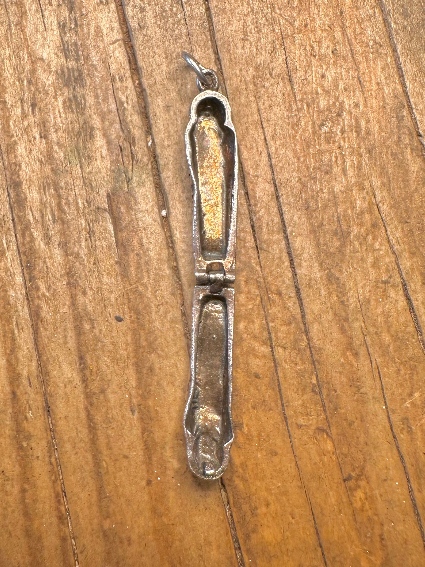 Egyptian Revival Hinged Sarcophagus 925 Sterling Silver