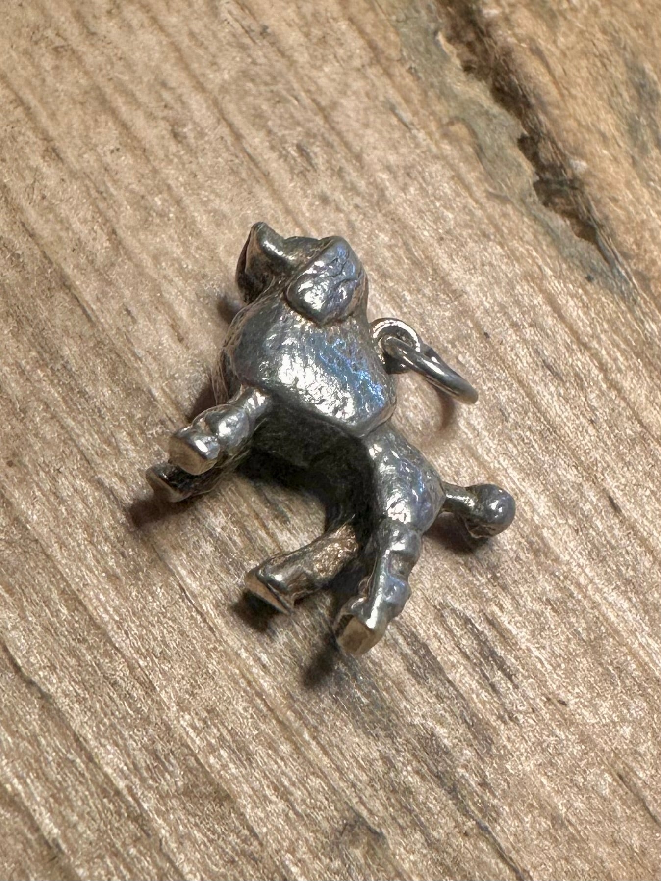 Vintage Poodle 925 Silver Charm Pendant