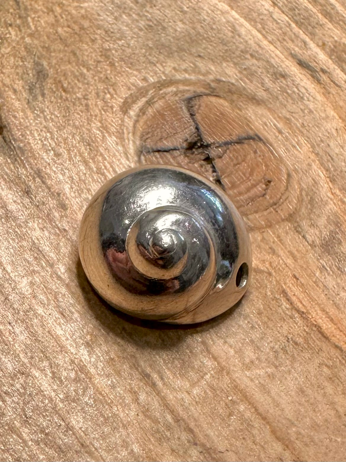 Modern Heavy Shell 925 Silver Pendant