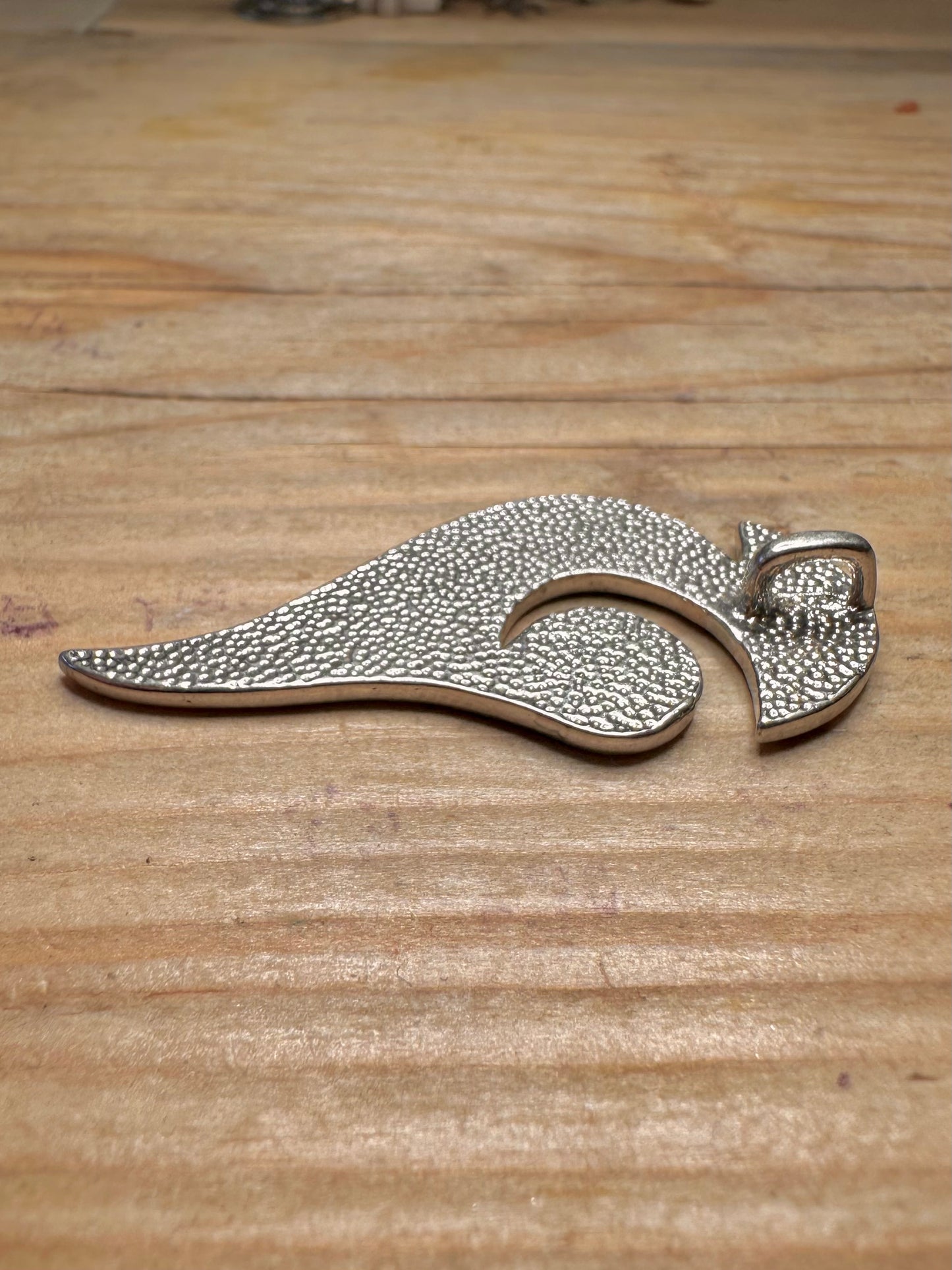 Abstract Shaped 925 Sterling Silver Pendant