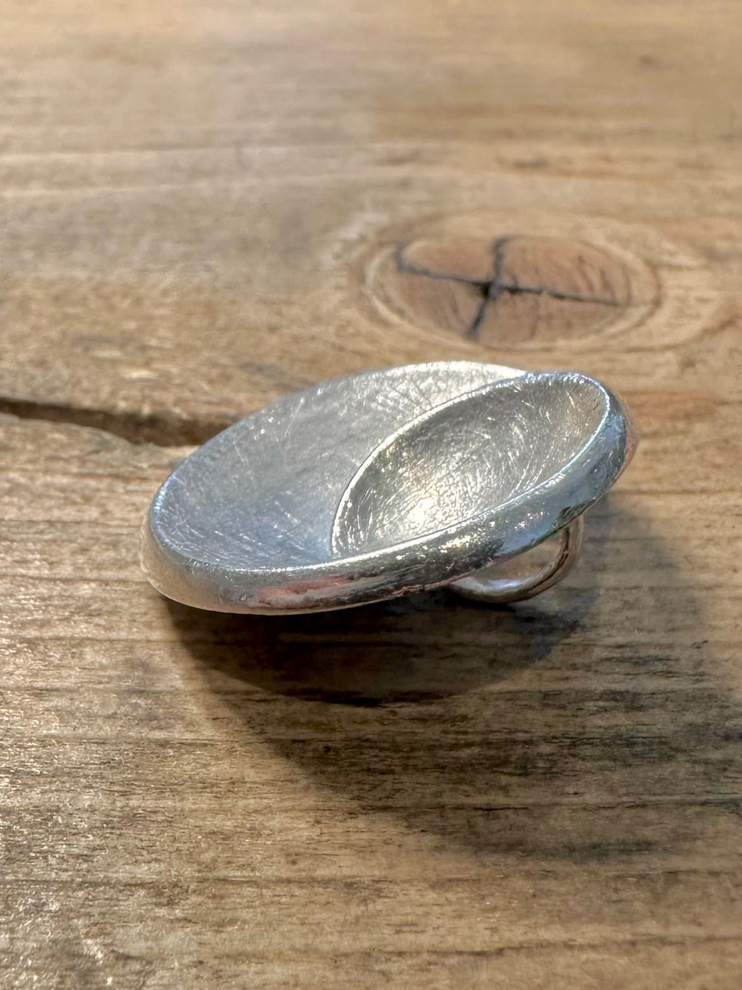 Abstract Modernist Swirl 925 Silver Pendant