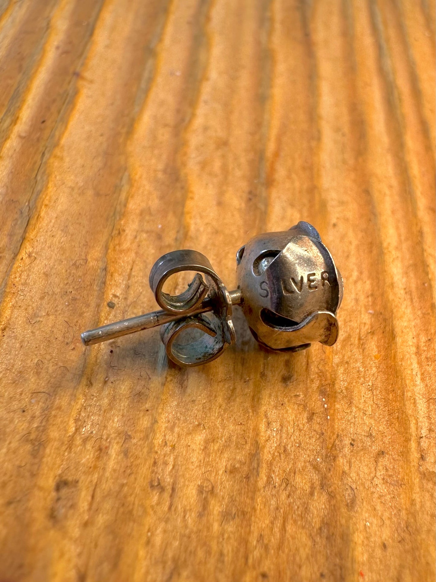 Rose Flower Studs 925 Sterling Silver Earrings