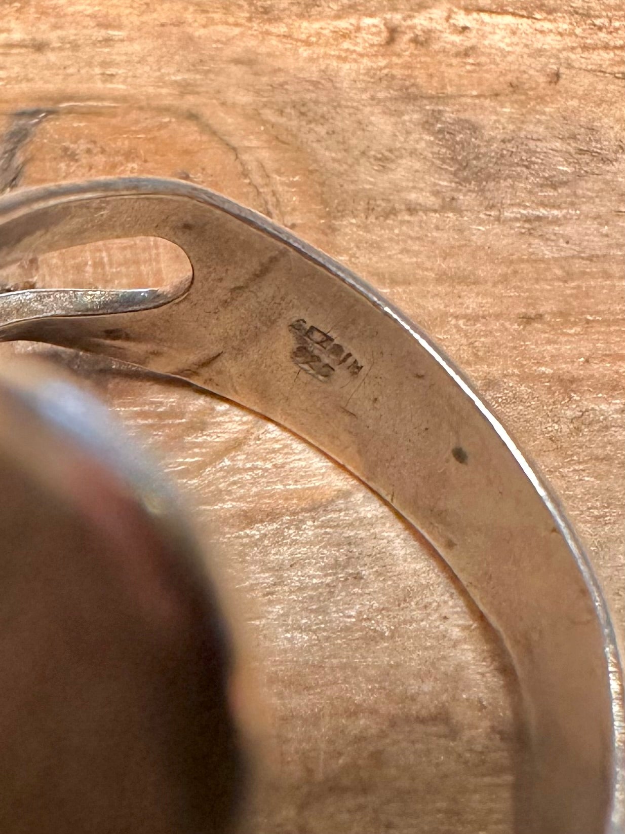 Abstract Wave 925 Silver Size T Ring
