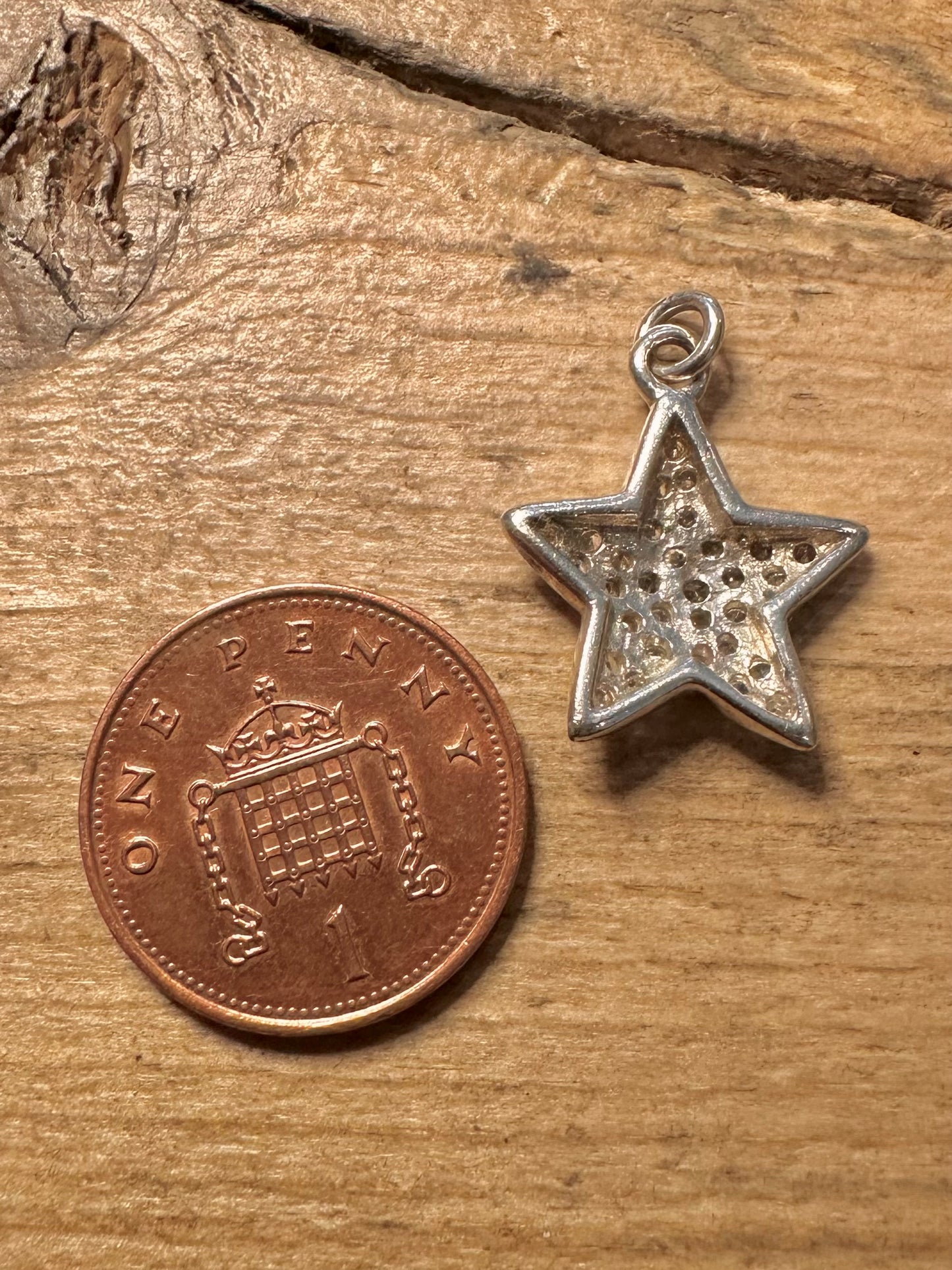 Modern CZ Stone Star 925 Silver Pendant