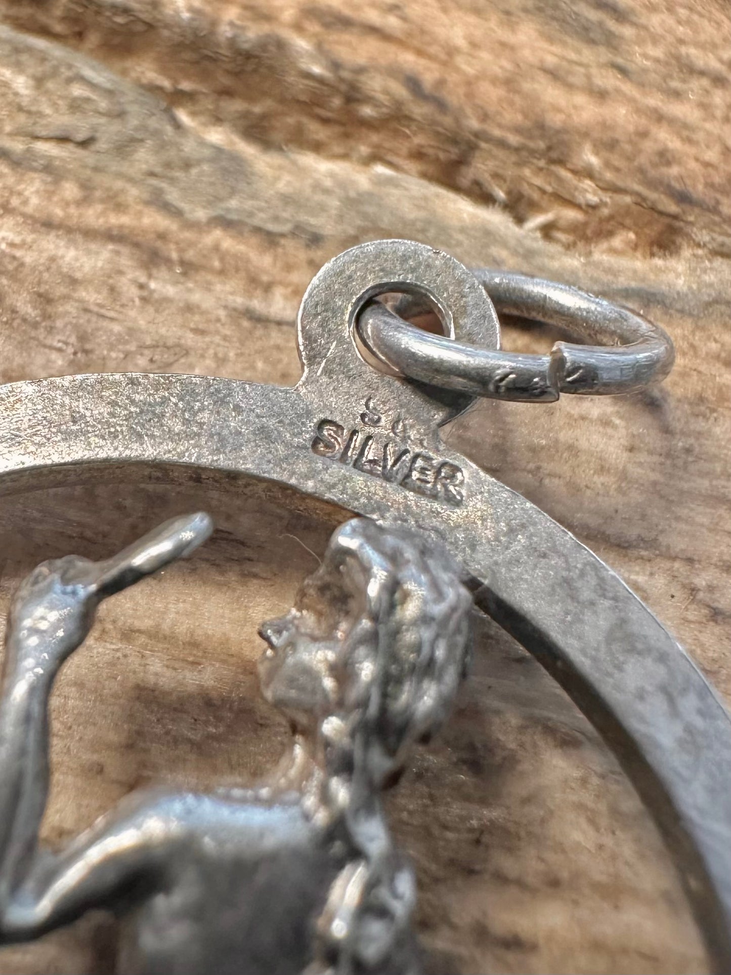 Vintage Virgo Zodiac Sign Women 925 Silver Pendant