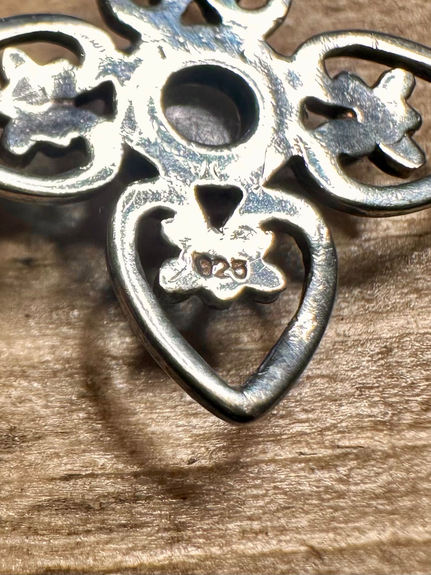 Vintage Scottish Revival Moonstone 925 Silver Pendant