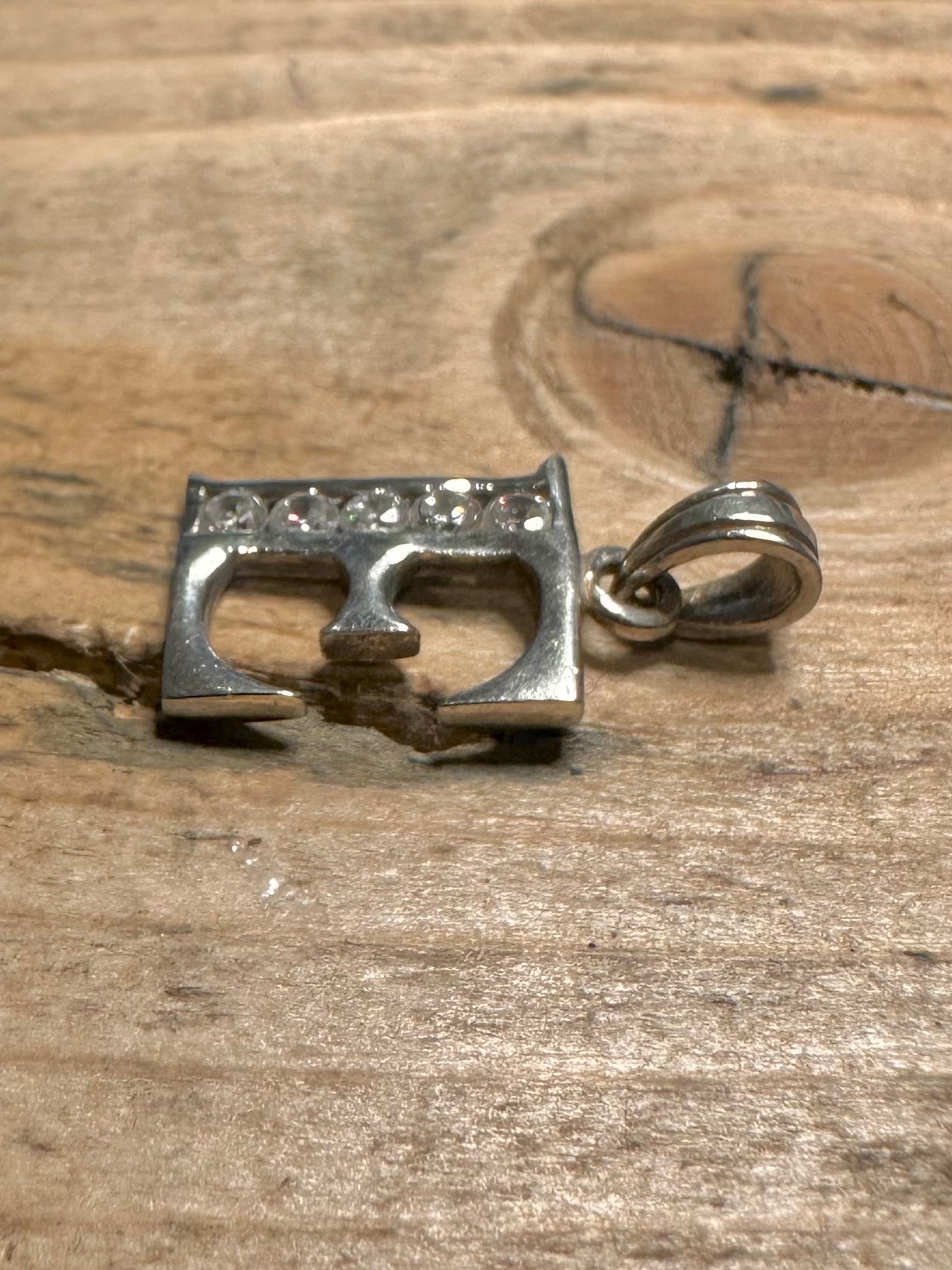 Vintage E Latter CZ 925 Silver Pendant