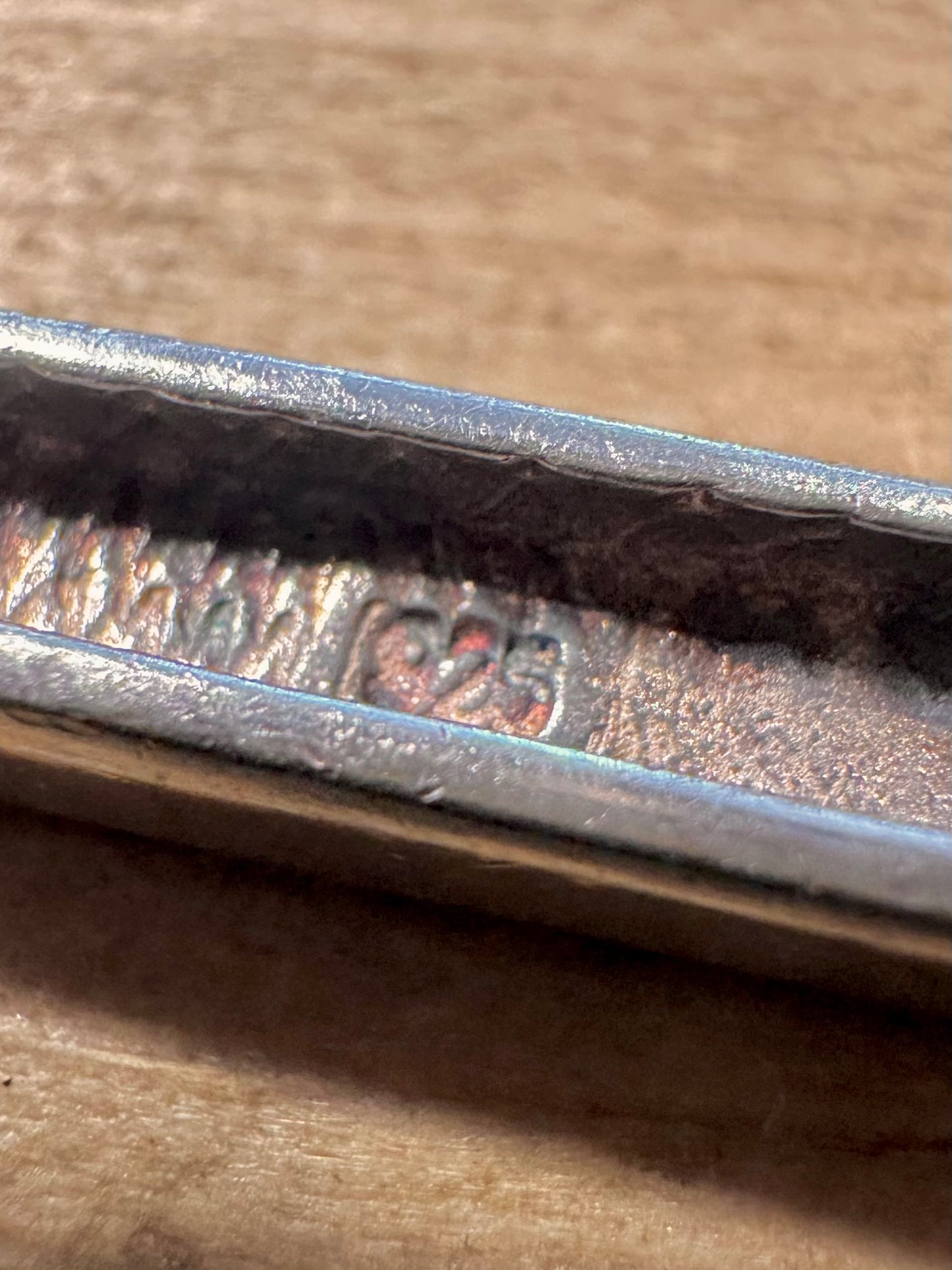 Modernist Turquoise Inlay Bar 925 Silver Pendant