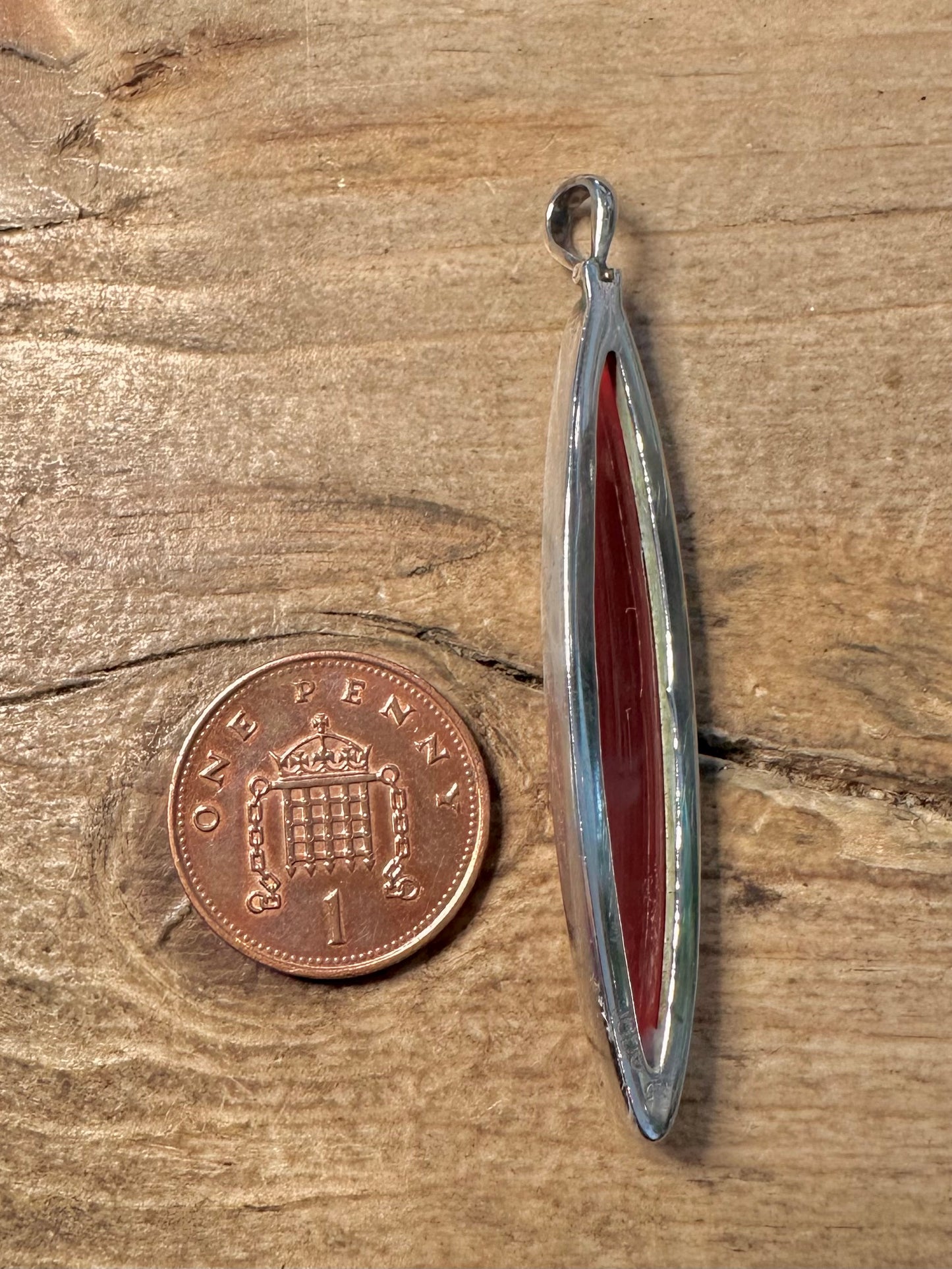 Modern Carnelian 925 Silver Pendant
