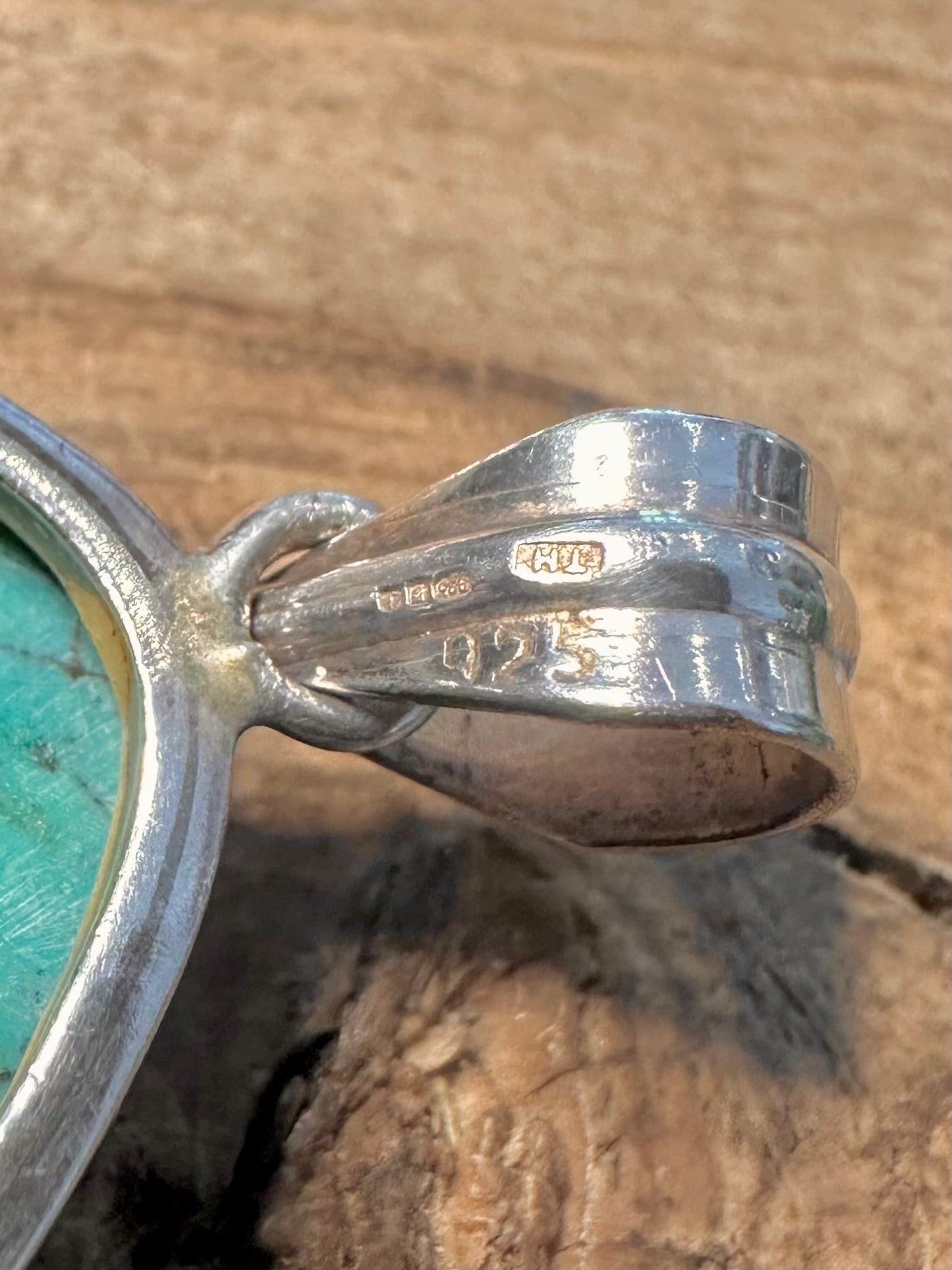 Modern 2008 Turquoise 925 Silver Pendant