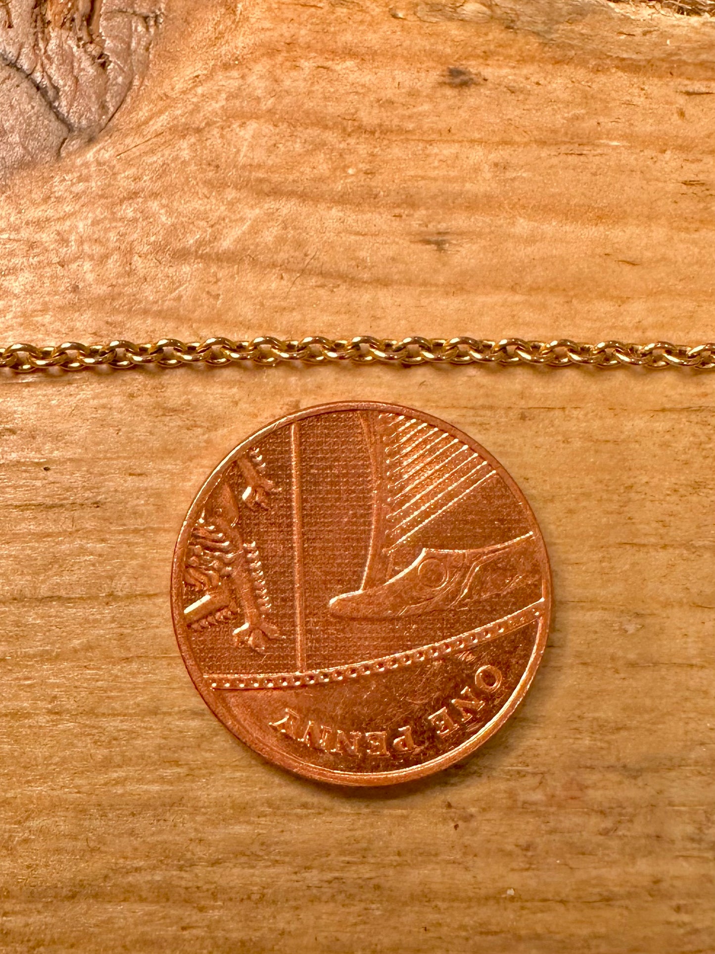 Vintage 9ct Gold Belcher Chain 20.1 inch Necklace