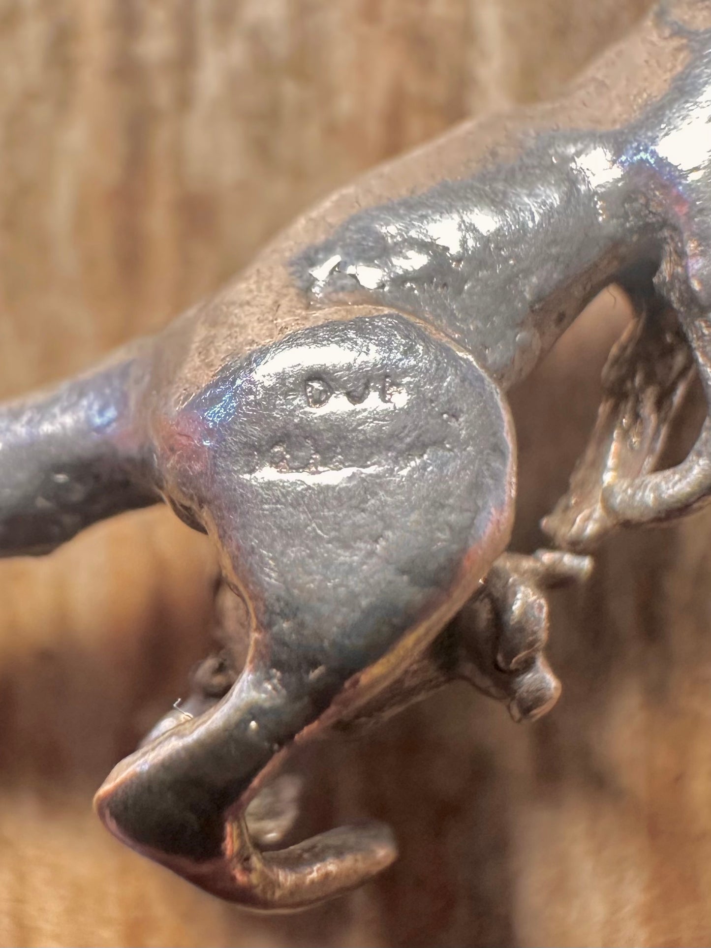 Vintage Kangaroo with Joey 925 Sterling Silver Charm Pendant