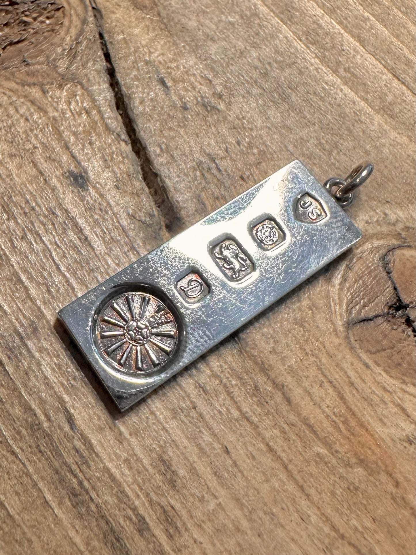 Vintage 1978 Sheffield Ingot 925 Silver Pendant