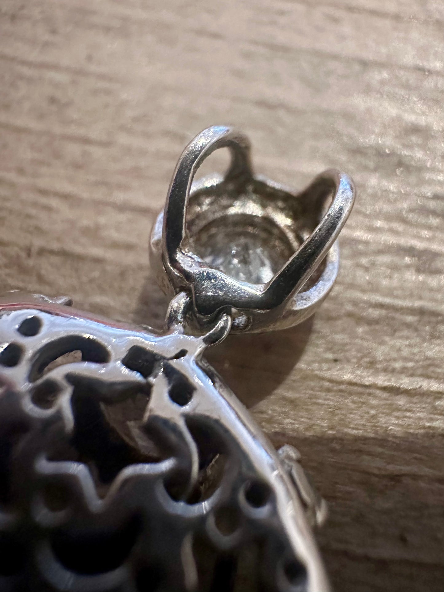 Modern Shiny CZ Circle 925 Silver Pendant