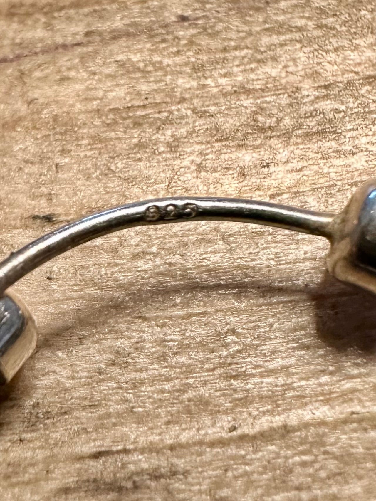 Vintage Chunky Hoops 925 Silver Earrings
