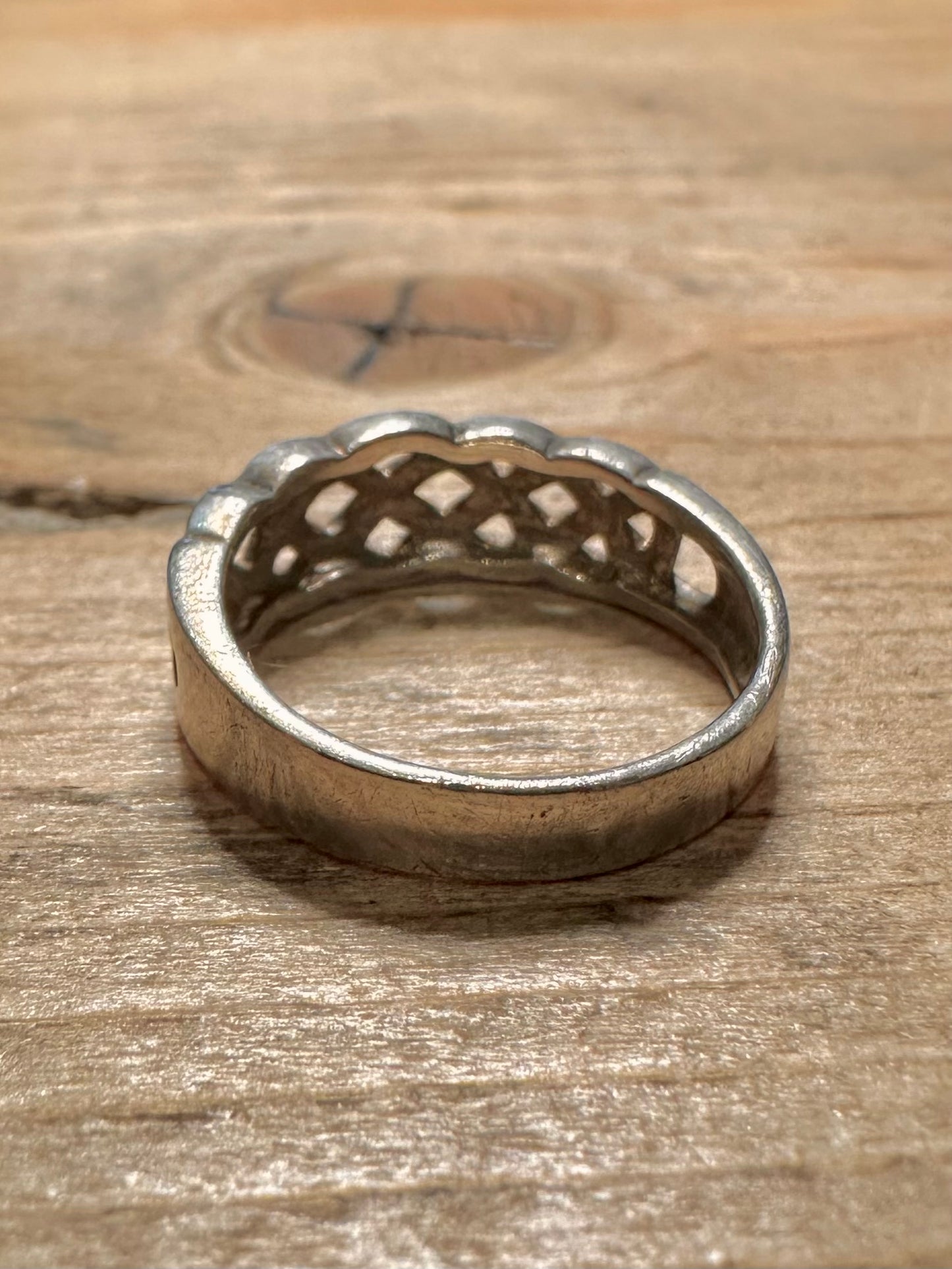 Vintage Celtic 925 Silver Size M Ring