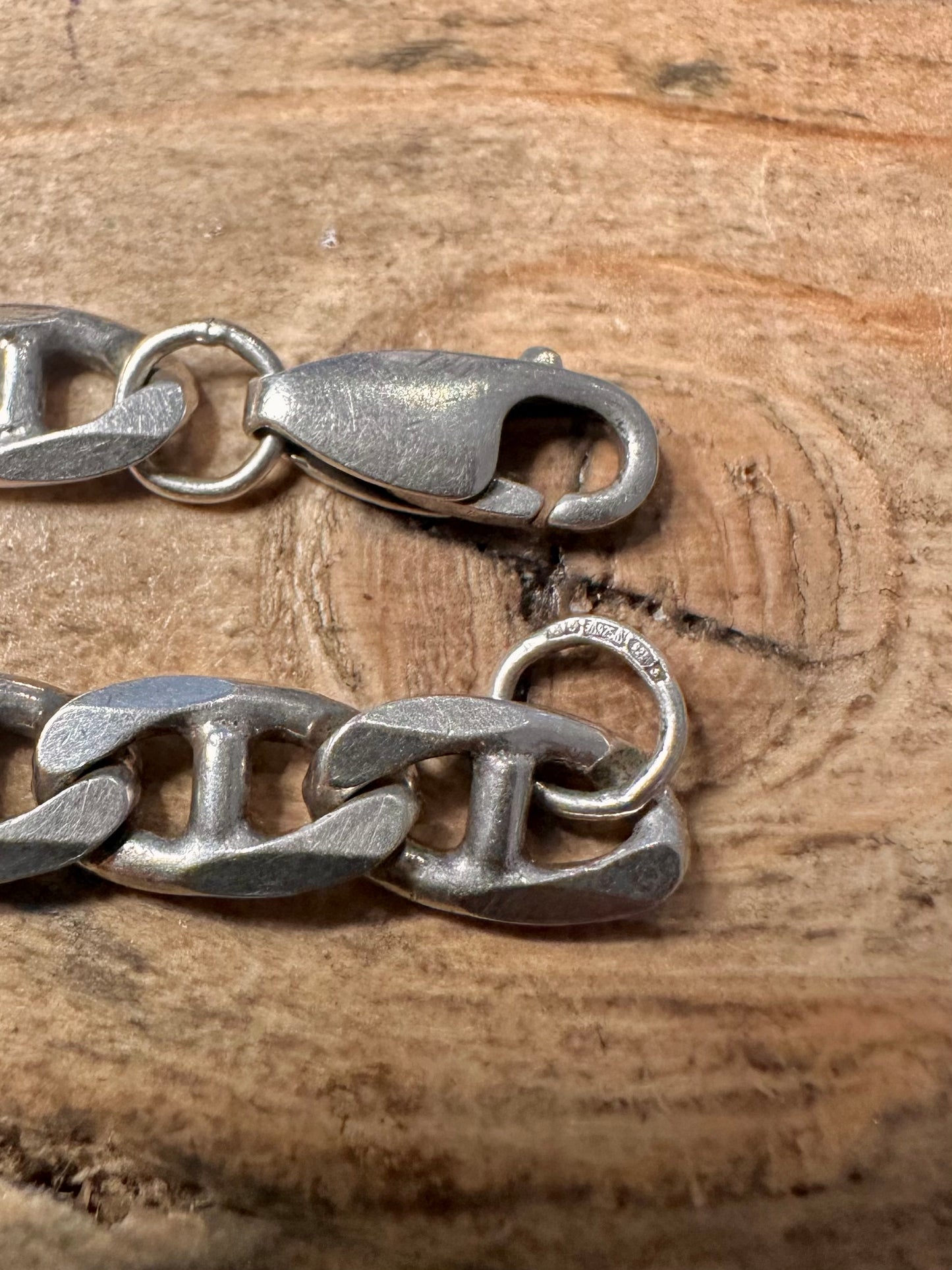 Vintage Mariner Link 925 Silver 7.8 inch Bracelet