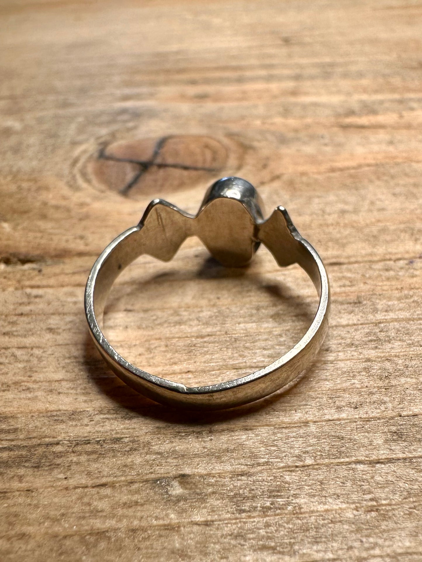 Vintage Lapis 925 Silver Size N Ring