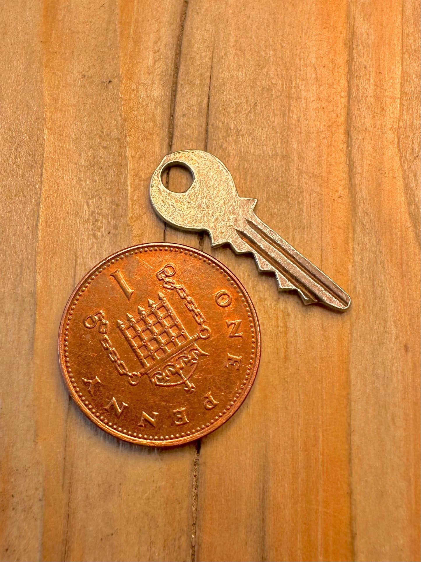 Vintage Key 925 Sterling Silver Charm Pendant