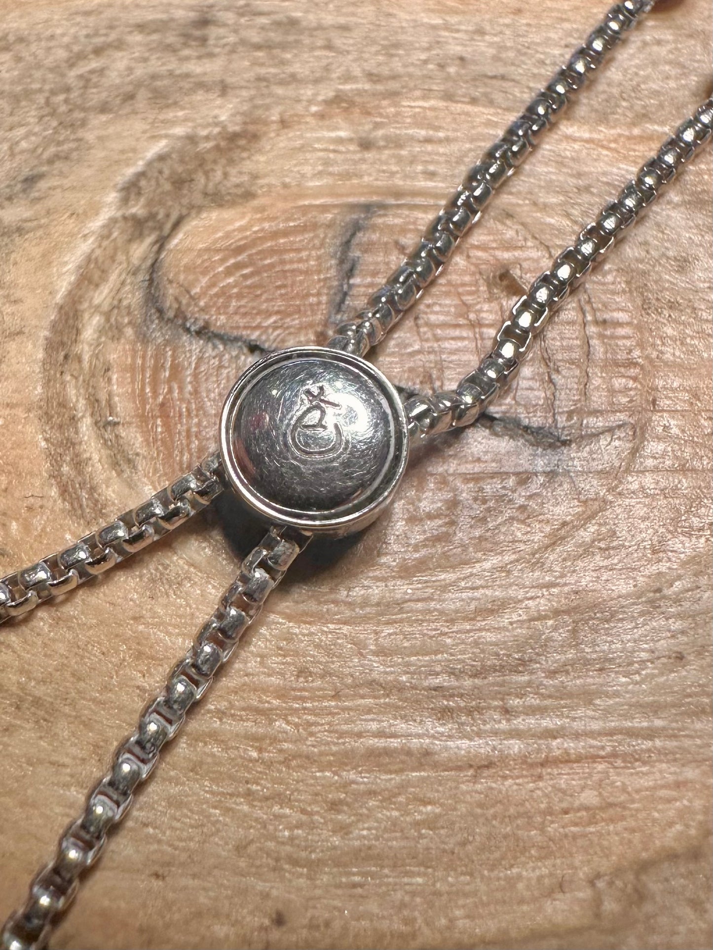 Modern CZ Queen 925 Silver 6.5 inch Bracelet