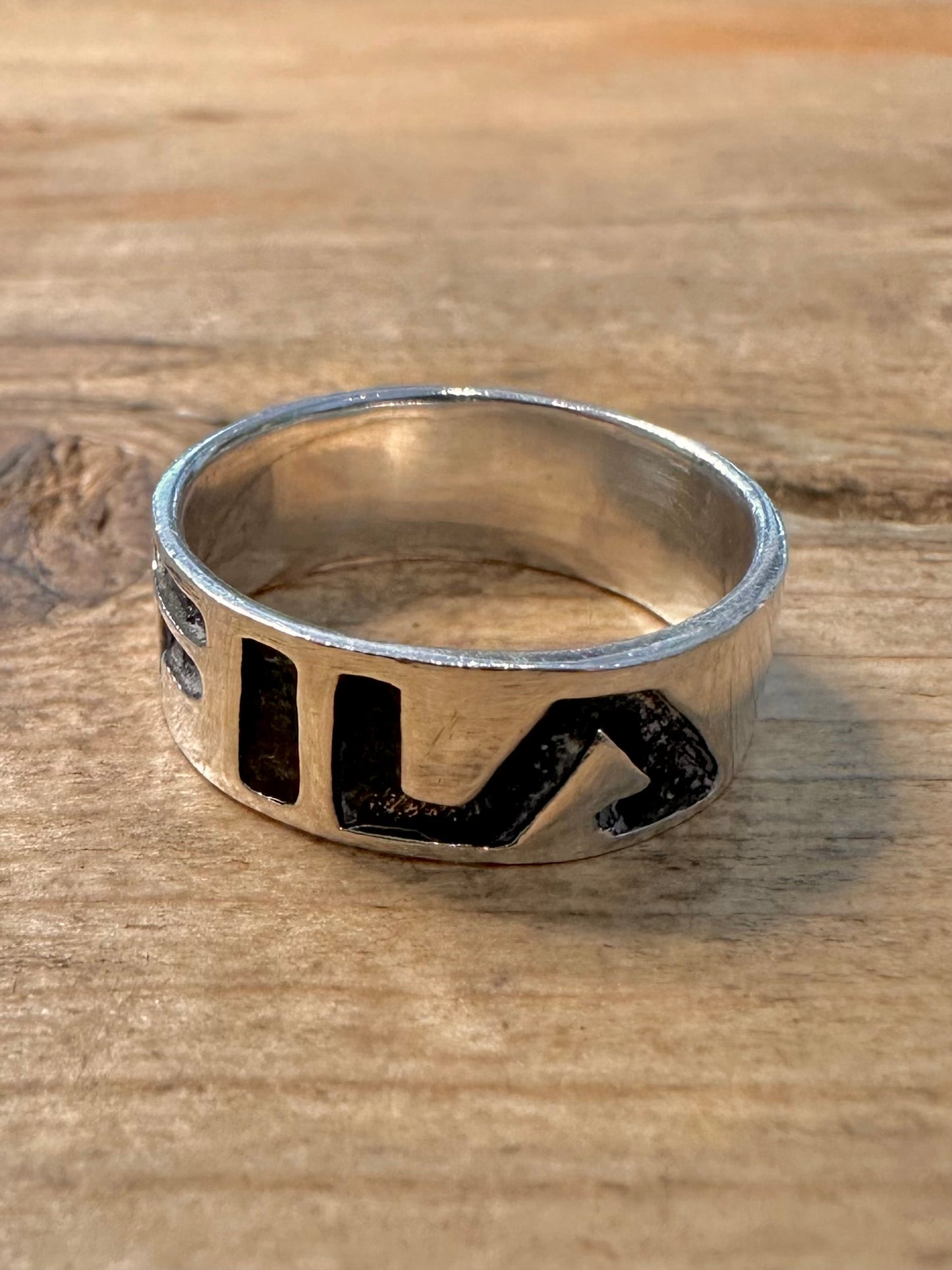 Vintage FILA Band 925 Silver Size R Ring