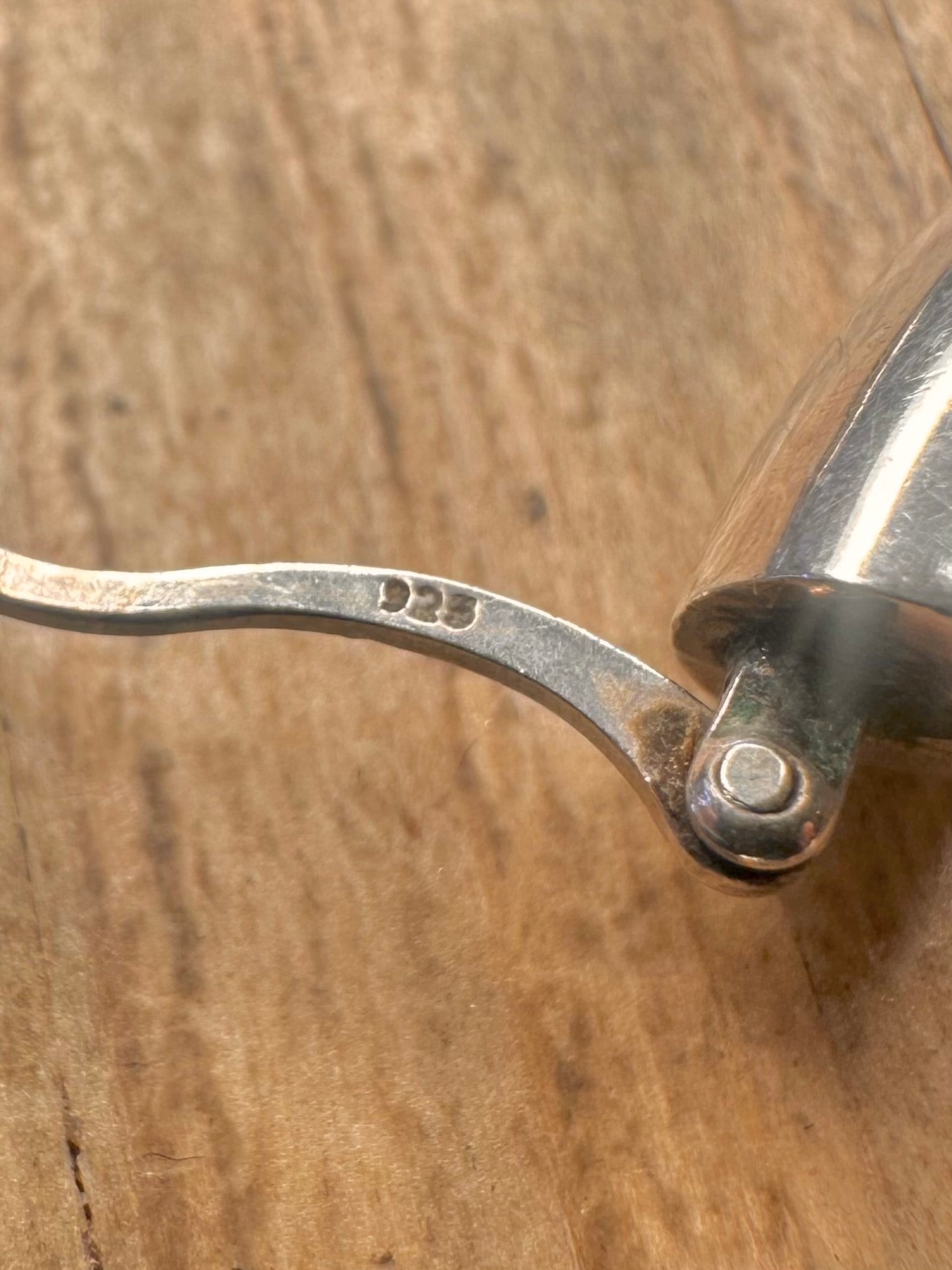 Vintage Chunky Rounded Hoops 925 Sterling Silver Earrings