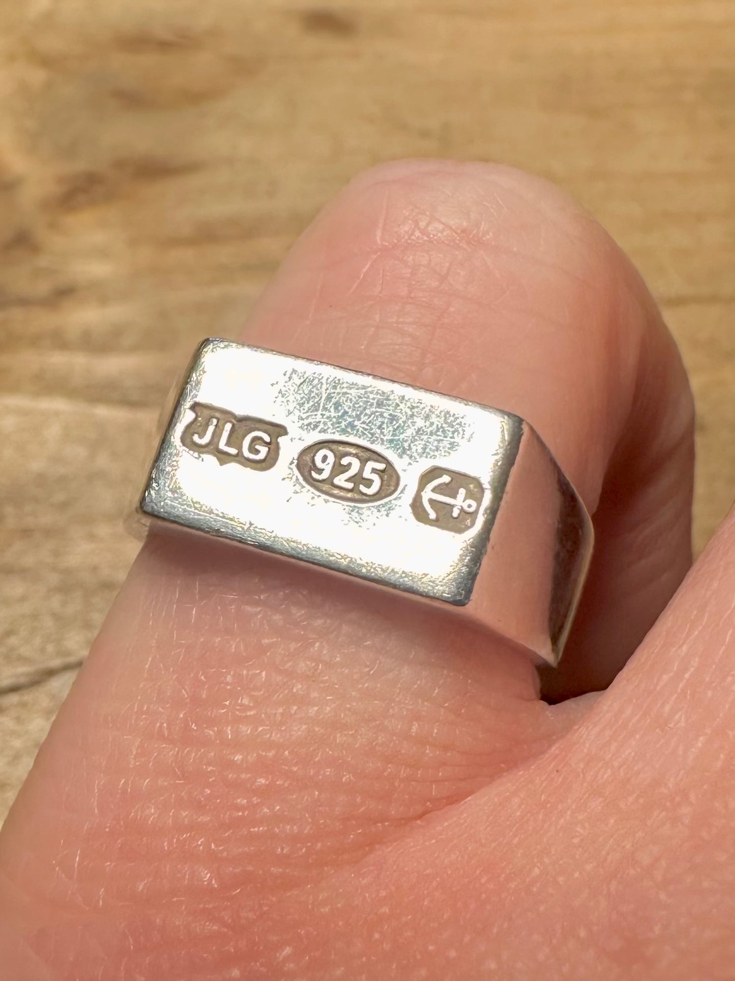 Vintage Ingot 925 Silver Size O Ring