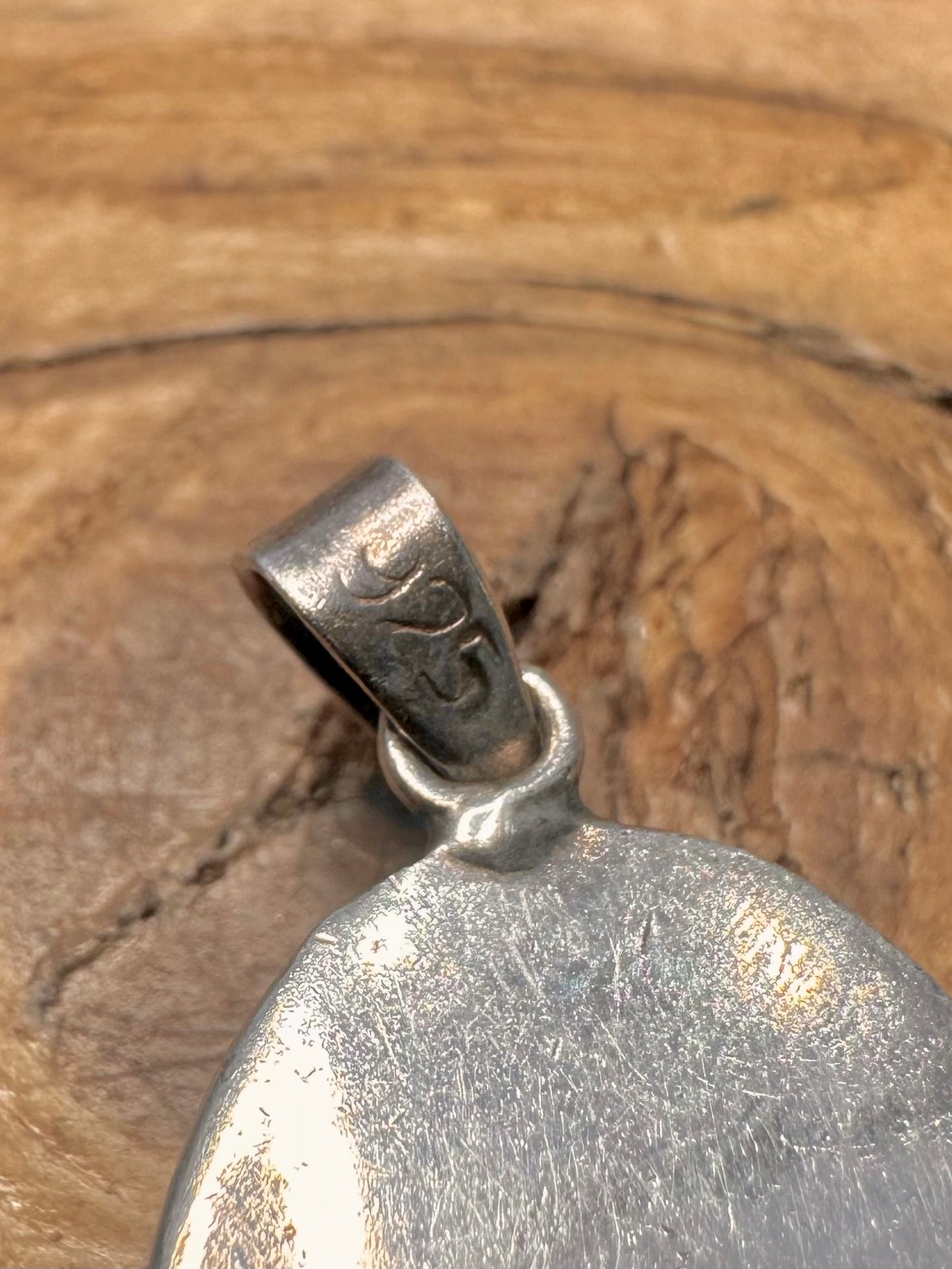 Vintage Abalone 925 Silver Pendant